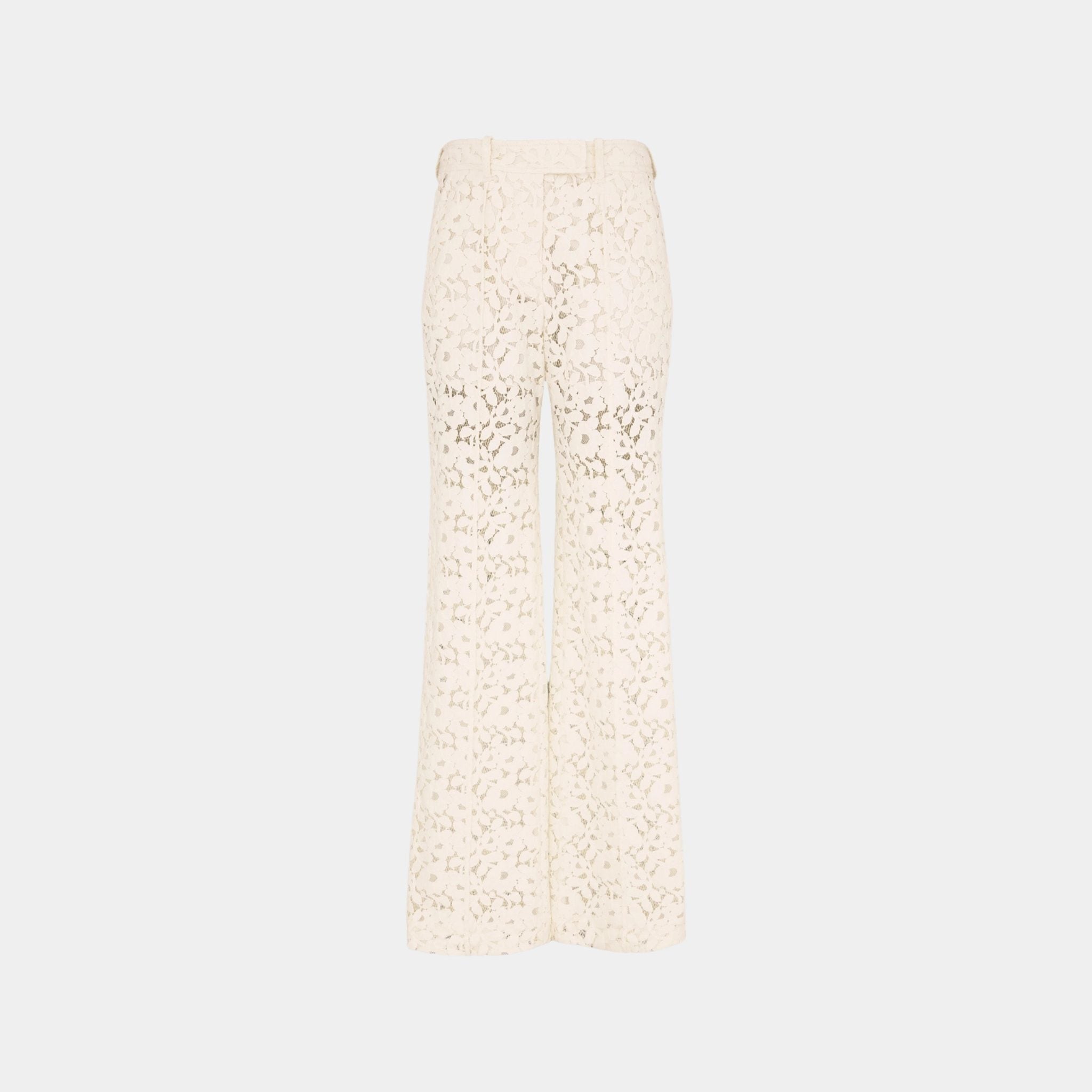 Zimmermann Illuminate Lace Straight Pants, Front