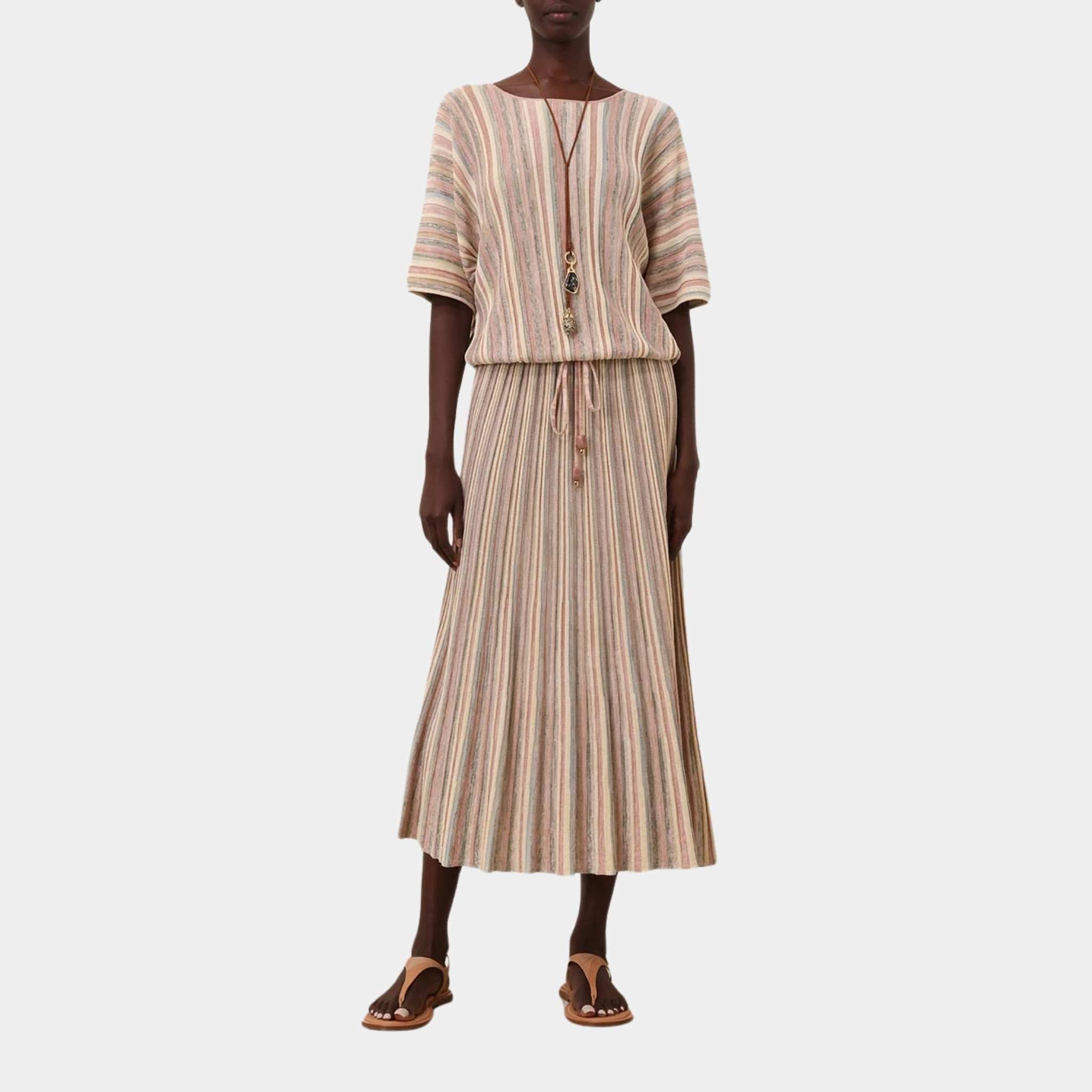 Zimmermann Illuminate Mouline Maxi Dress, Model, Front