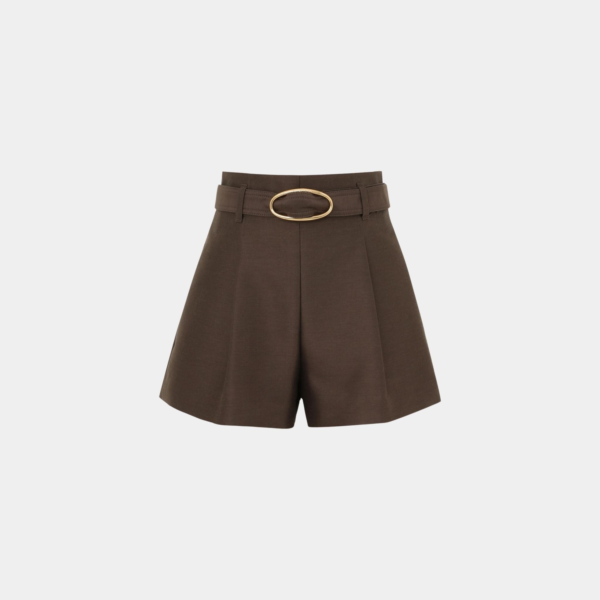 Zimmermann Illuminate Tailored Short, Espresso, Front