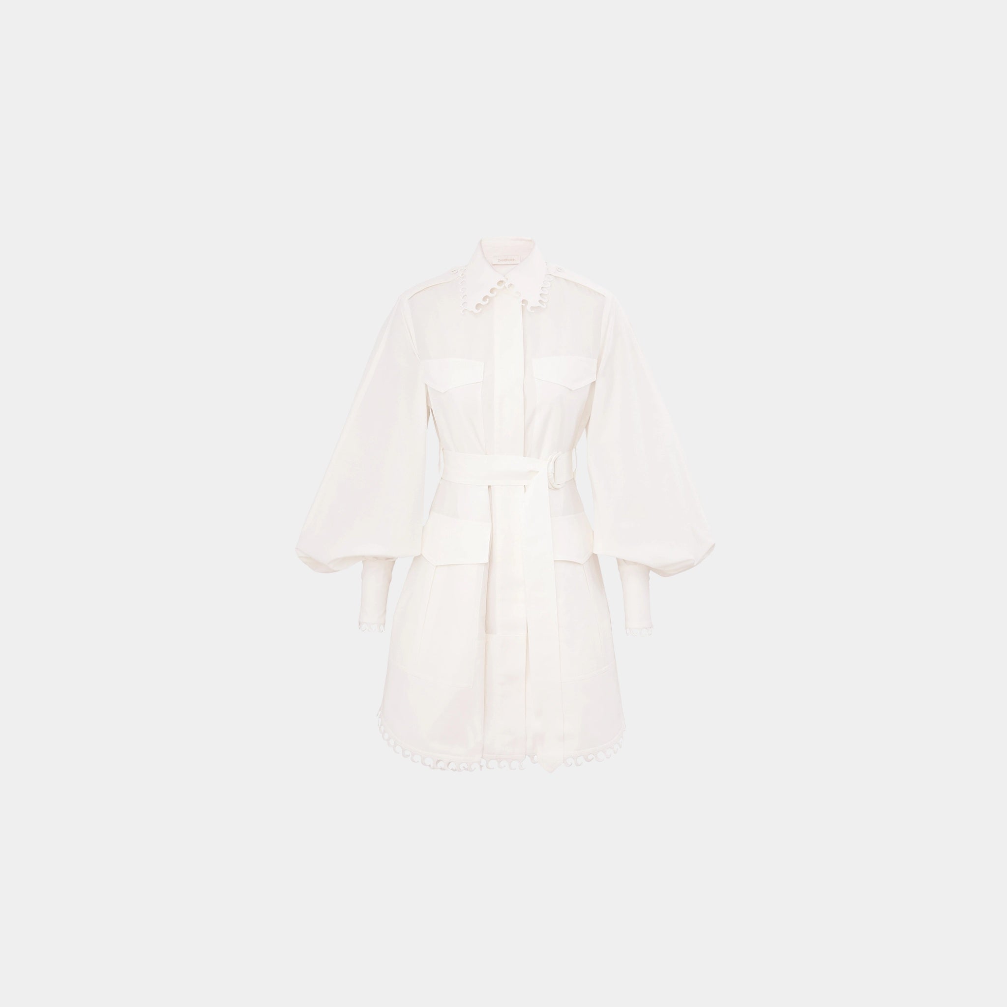 Zimmermann Illuminate Utility Mini Dress, Front