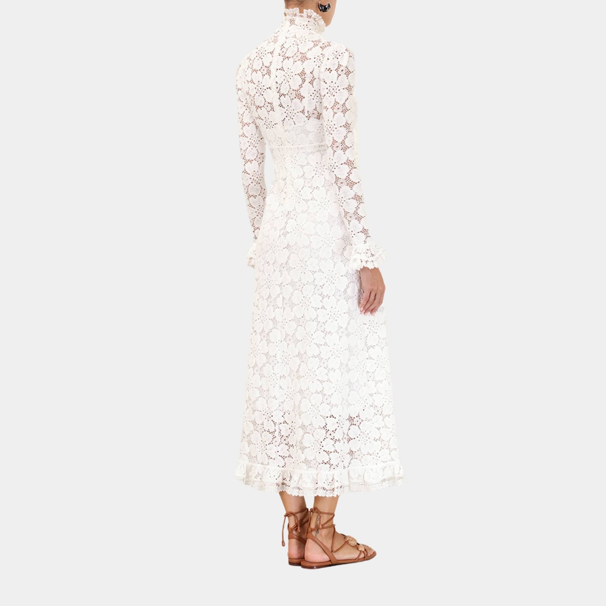 Zimmermann Lace Midi Dress, Model, Back