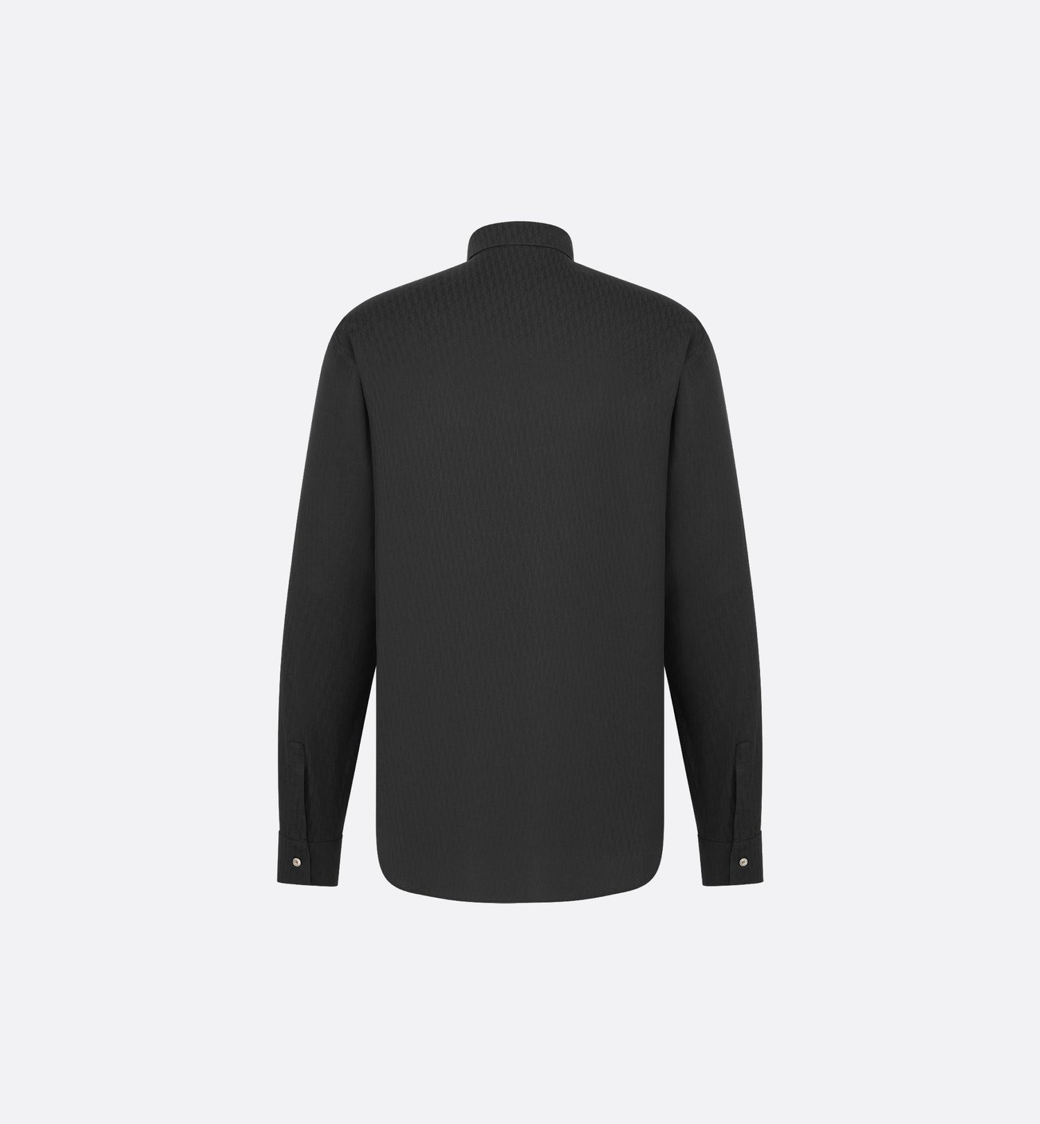 Oblique Shirt Black Cotton Jacquard