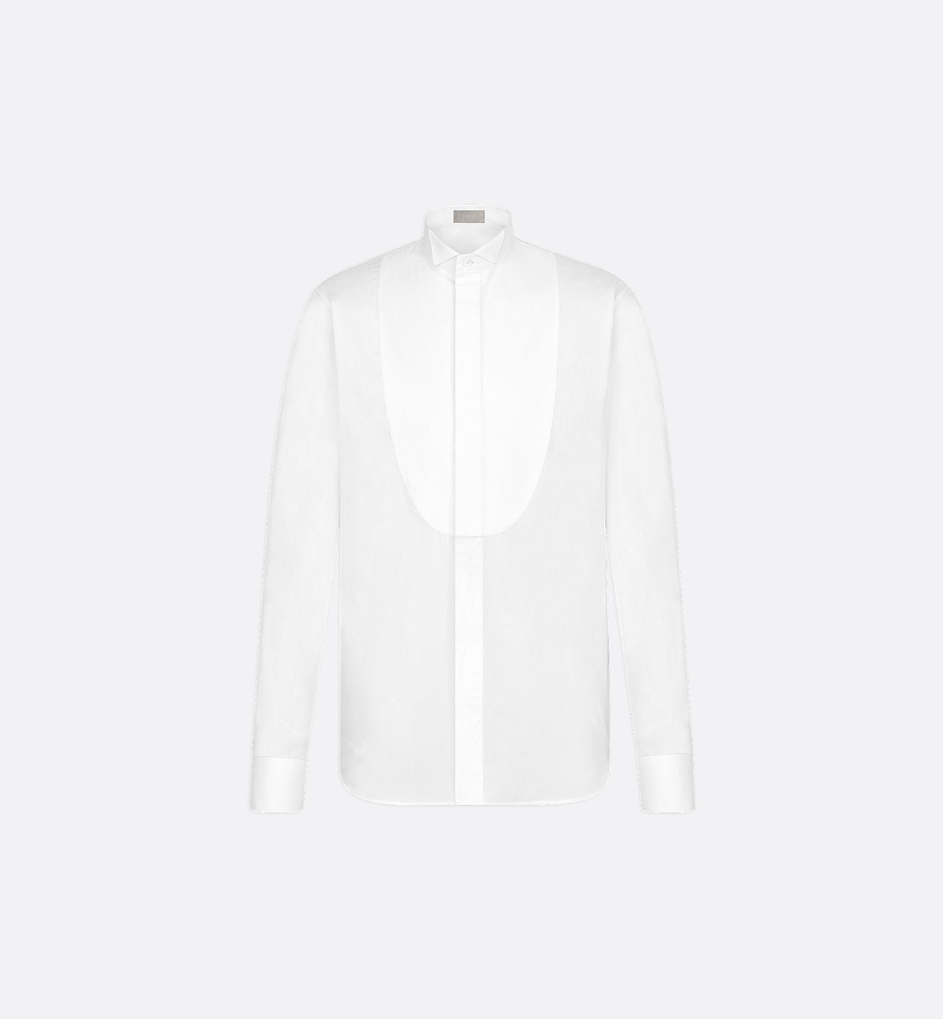 Tuxedo Shirt White Cotton Poplin