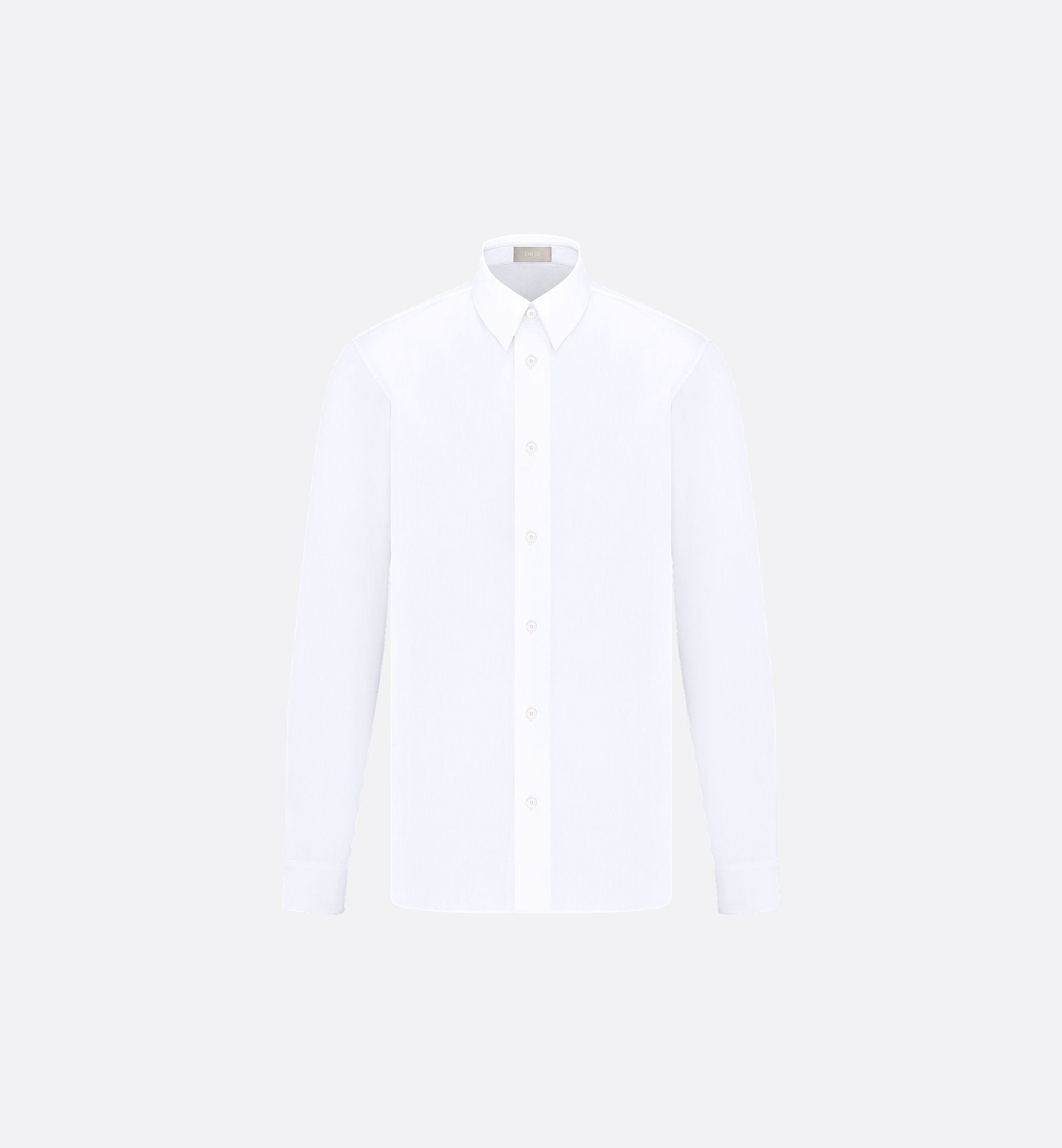 Classic Shirt White Cotton Poplin