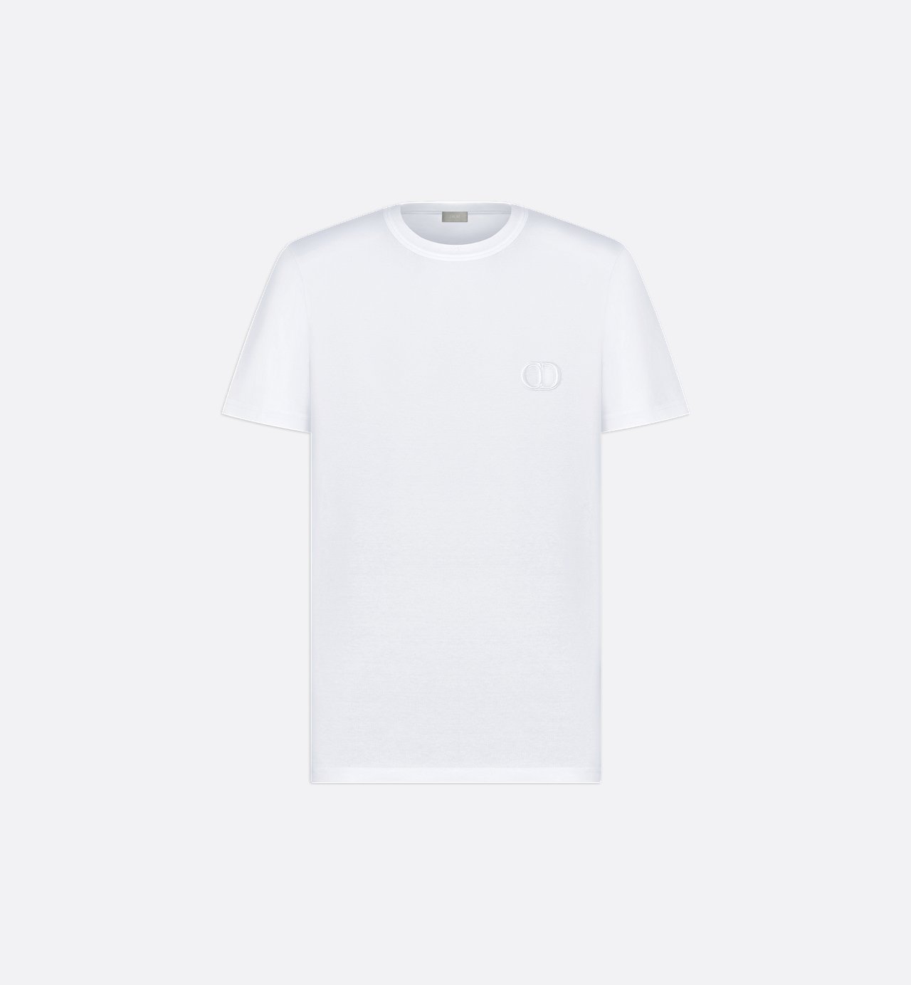 Cd Icon T-Shirt Regular Fit White Cotton Jersey