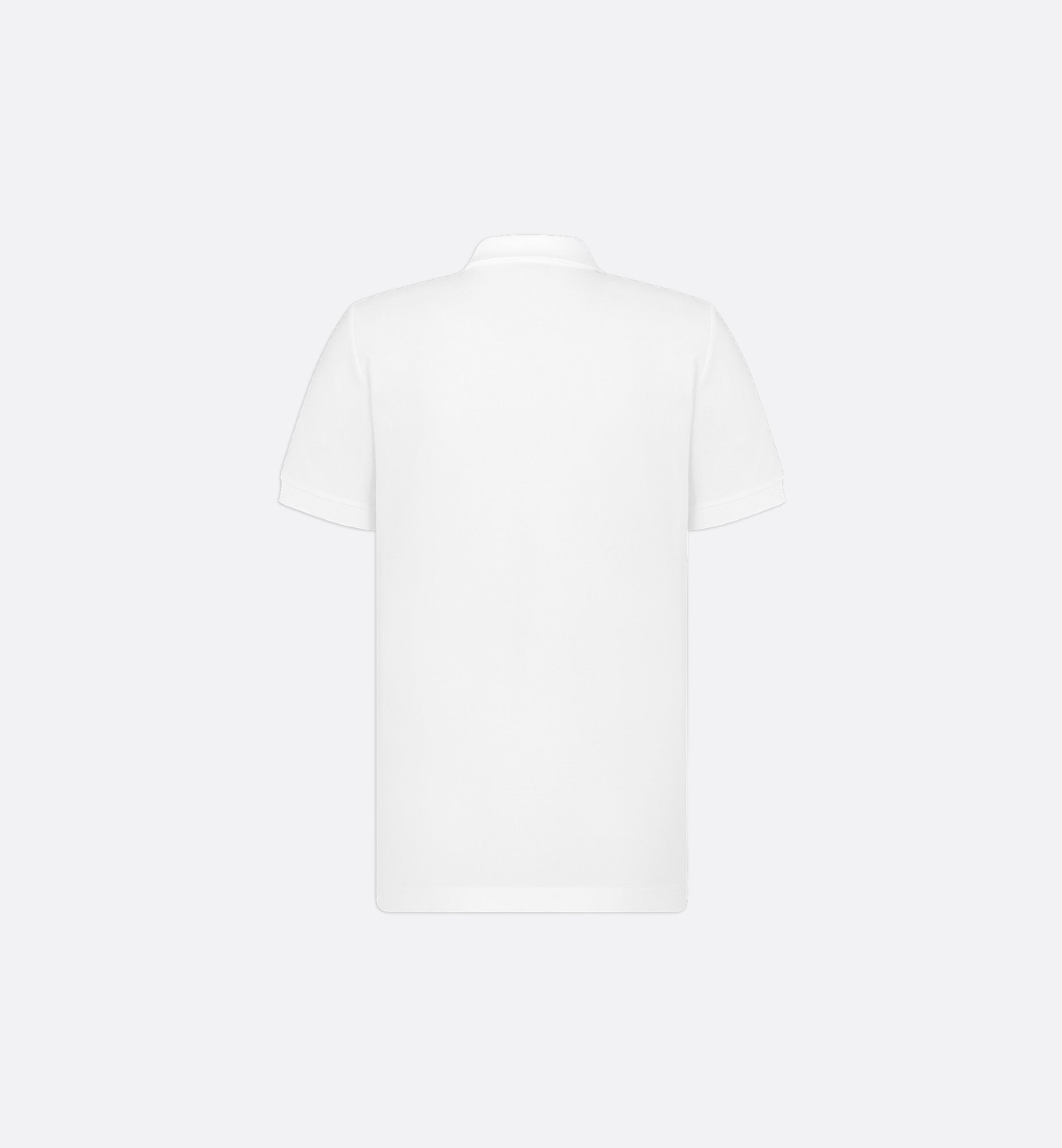 Cd Icon Polo Shirt White Cotton Pique