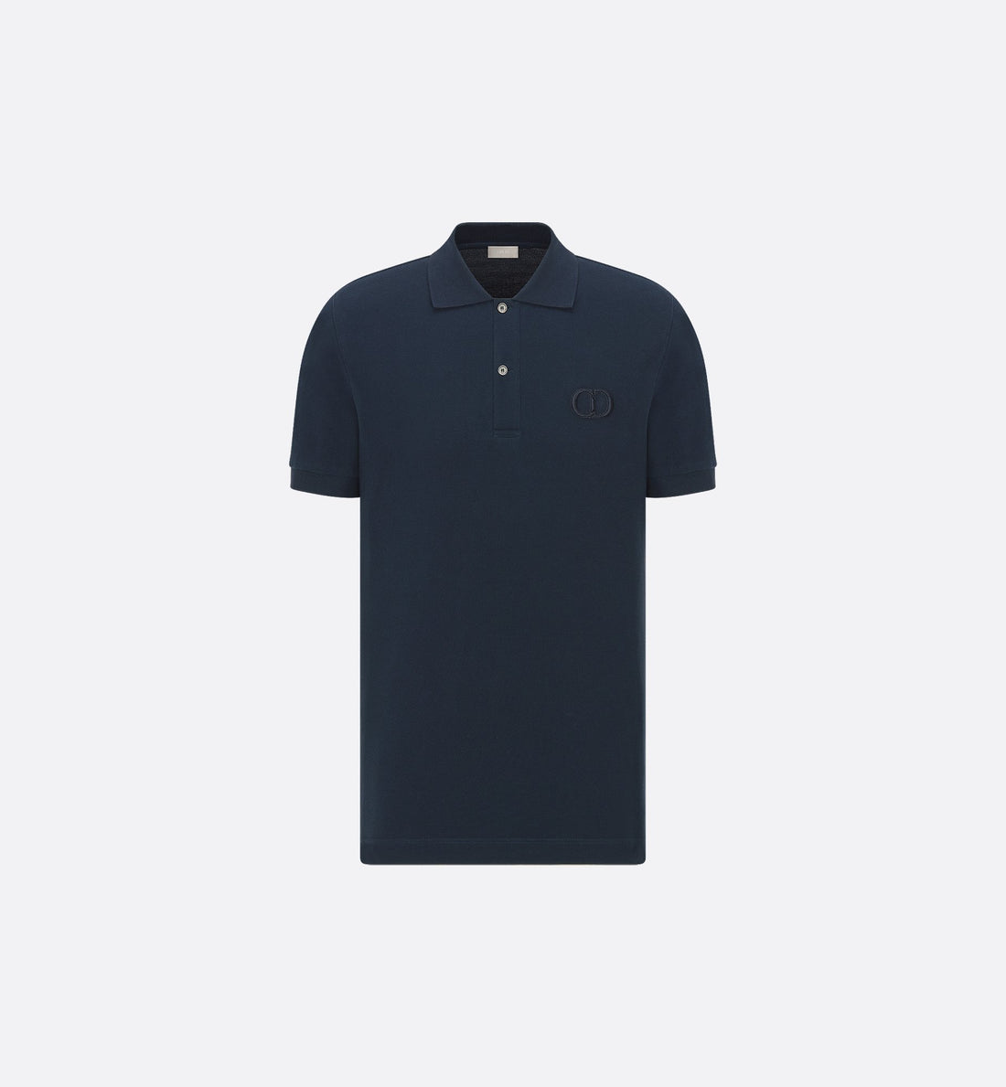 Cd Icon Polo Shirt Navy Blue Cotton Pique