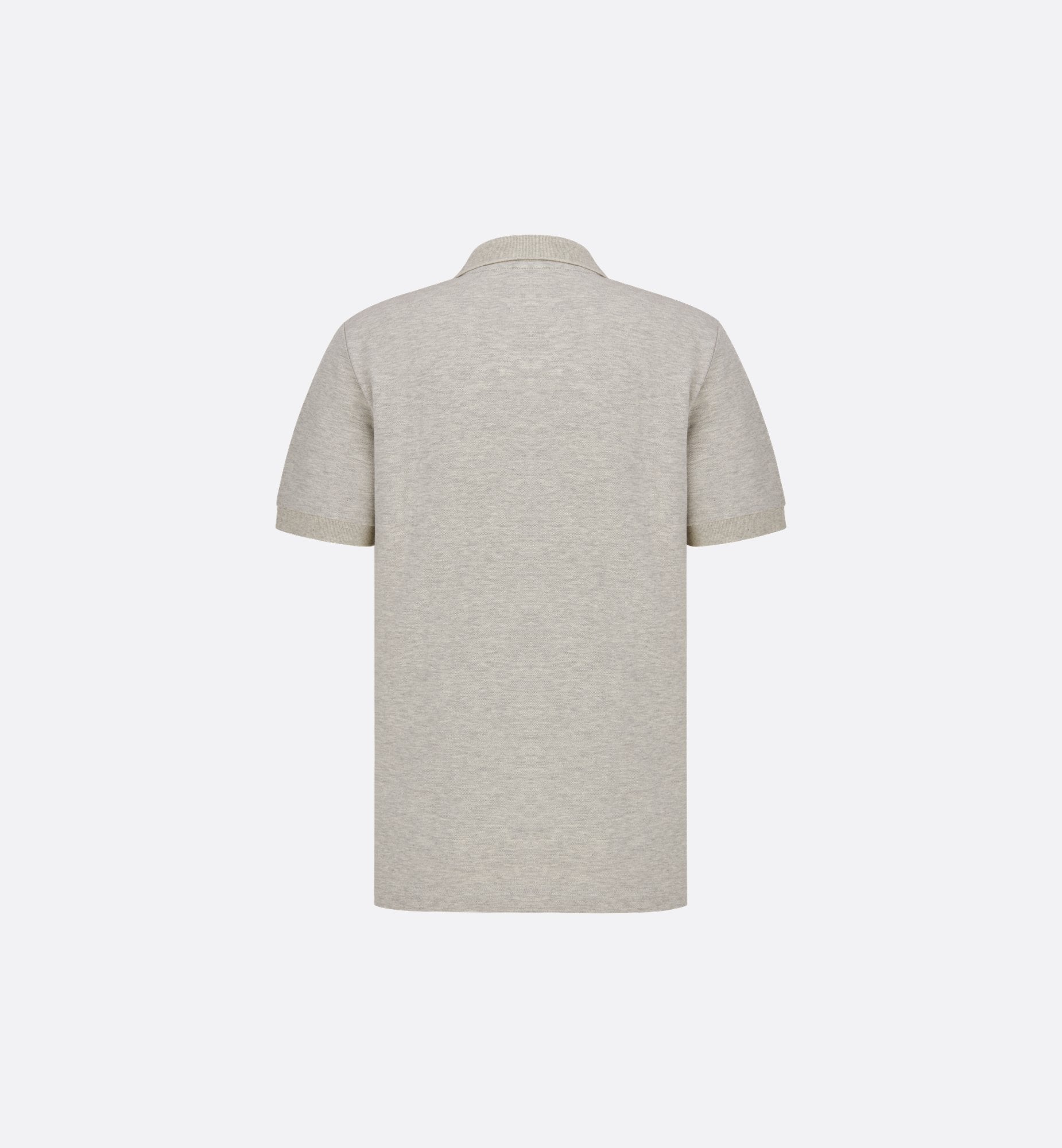 Cd Icon Polo Shirt Gray Cotton Pique