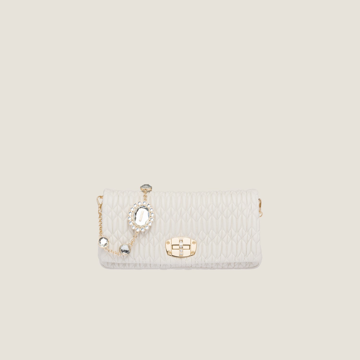 Iconic Crystal Cloque Nappa leather bag