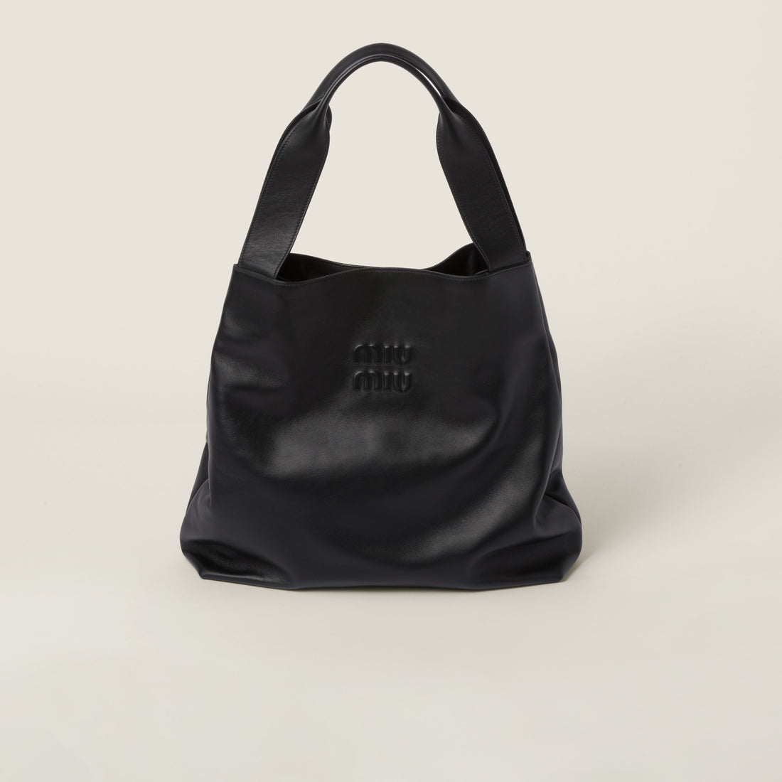 Leather hobo bag