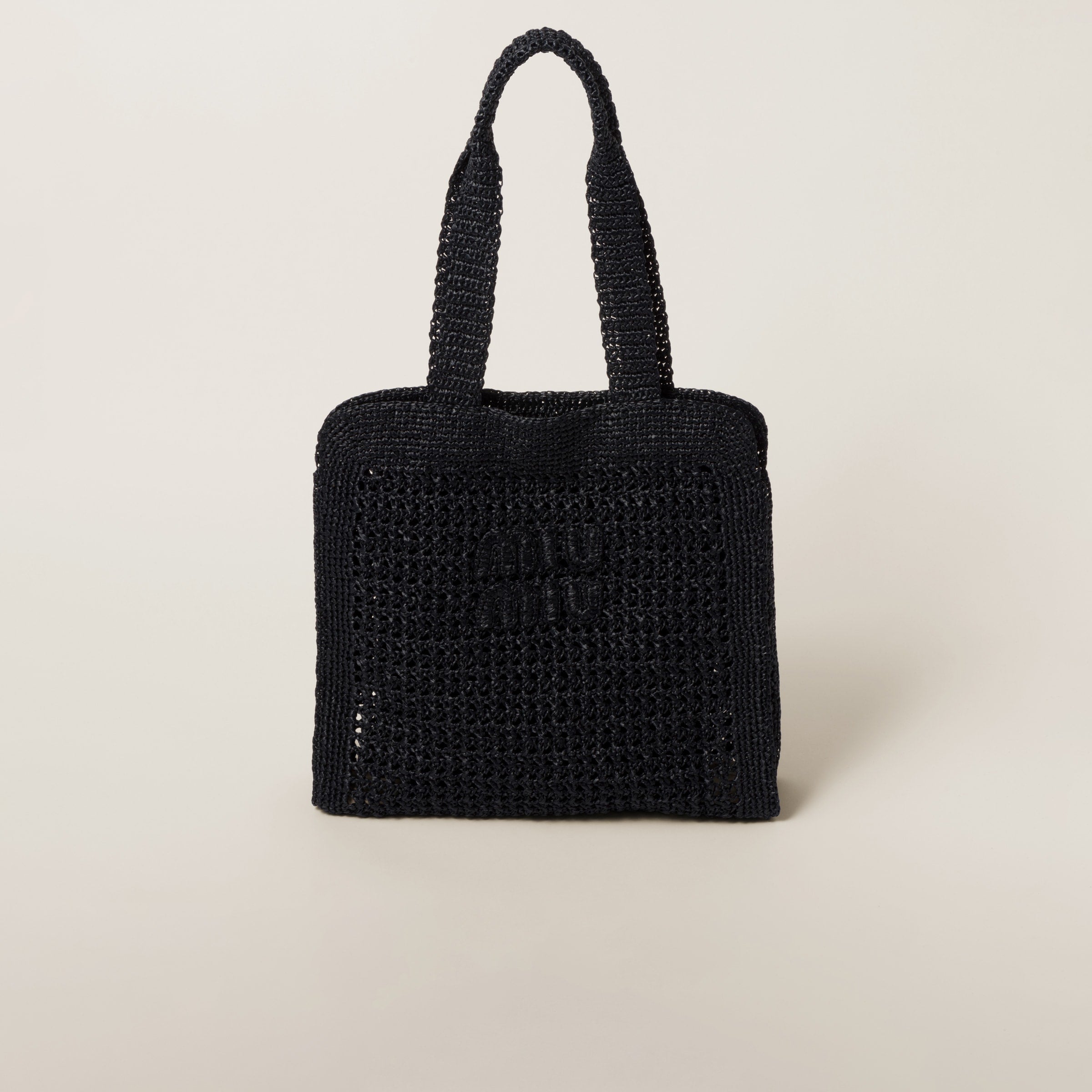 Woven fabric tote bag