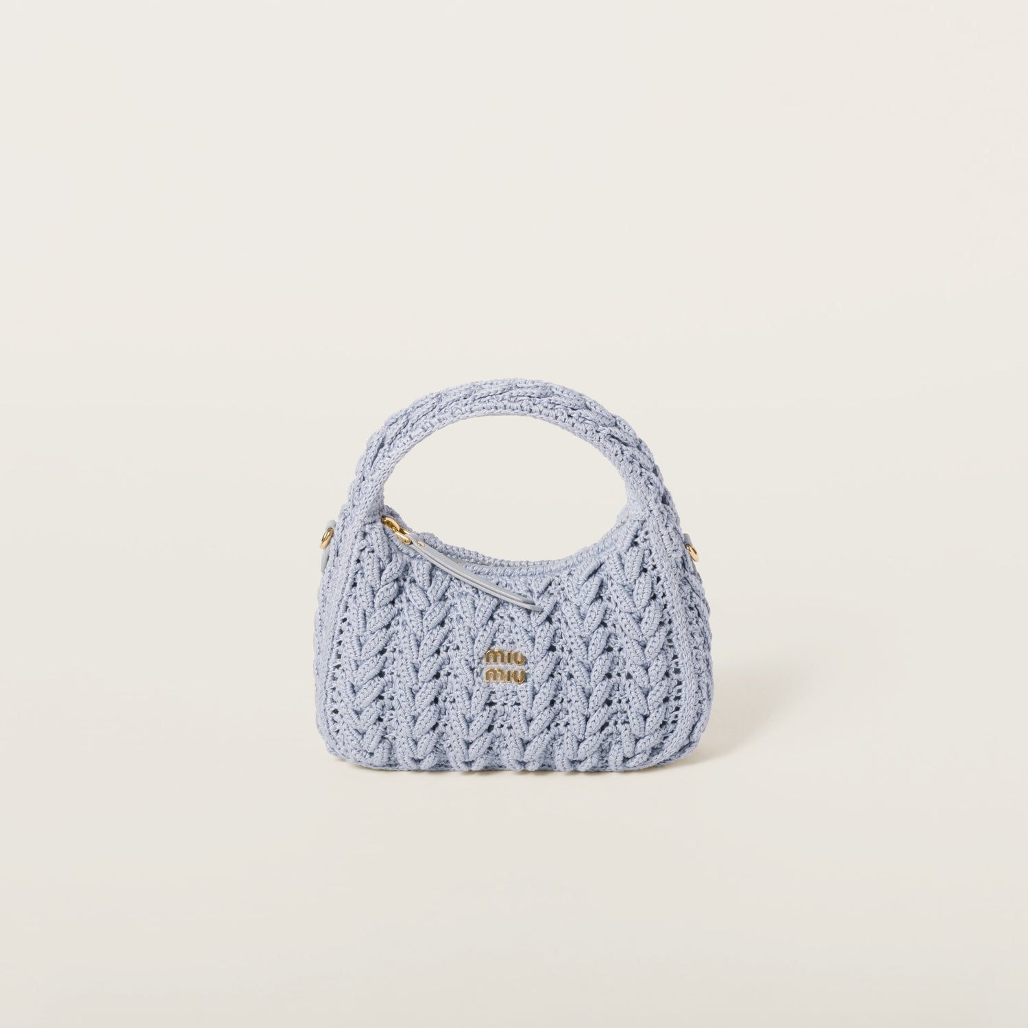 Wander woven cotton hobo bag