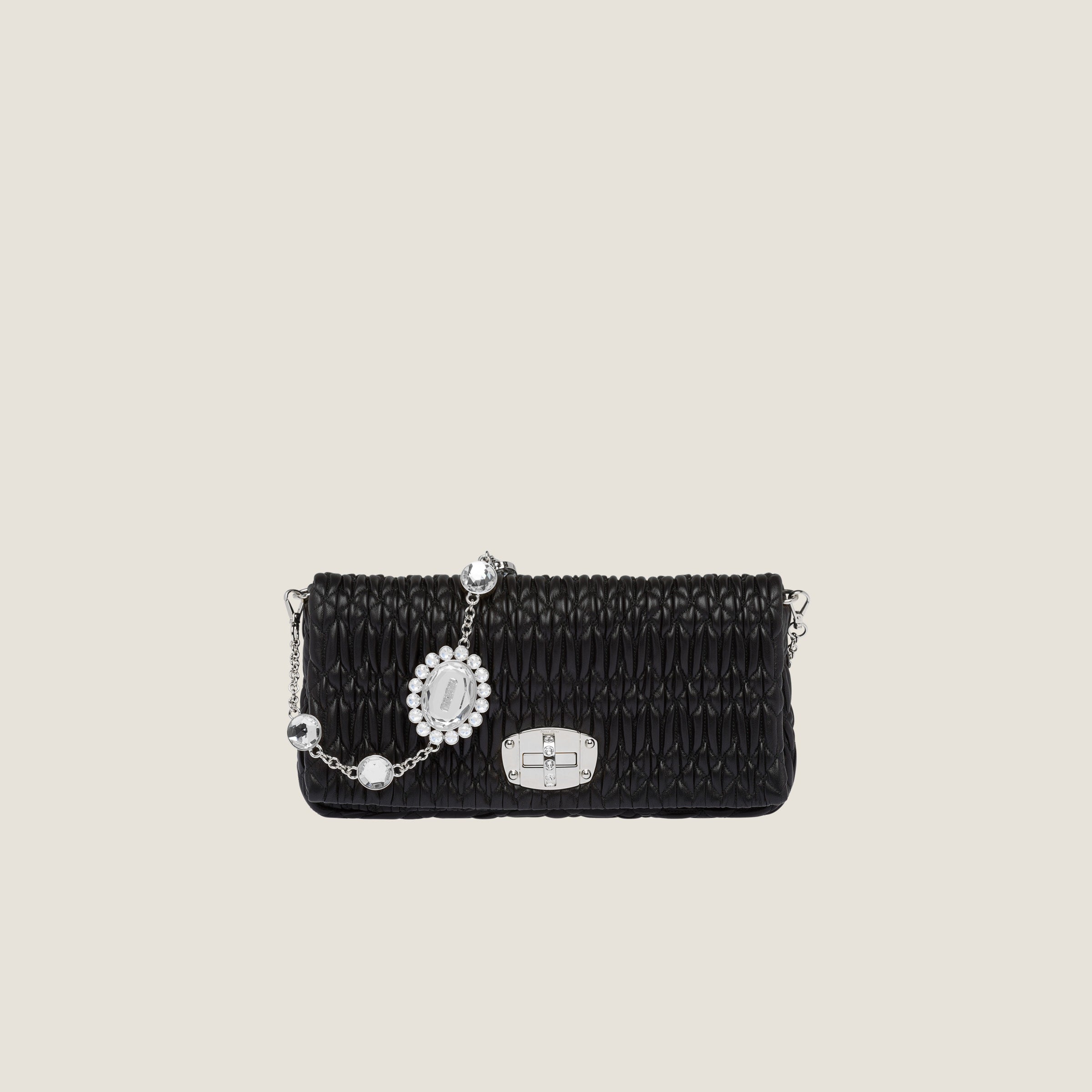 Iconic Crystal Cloque Nappa leather bag