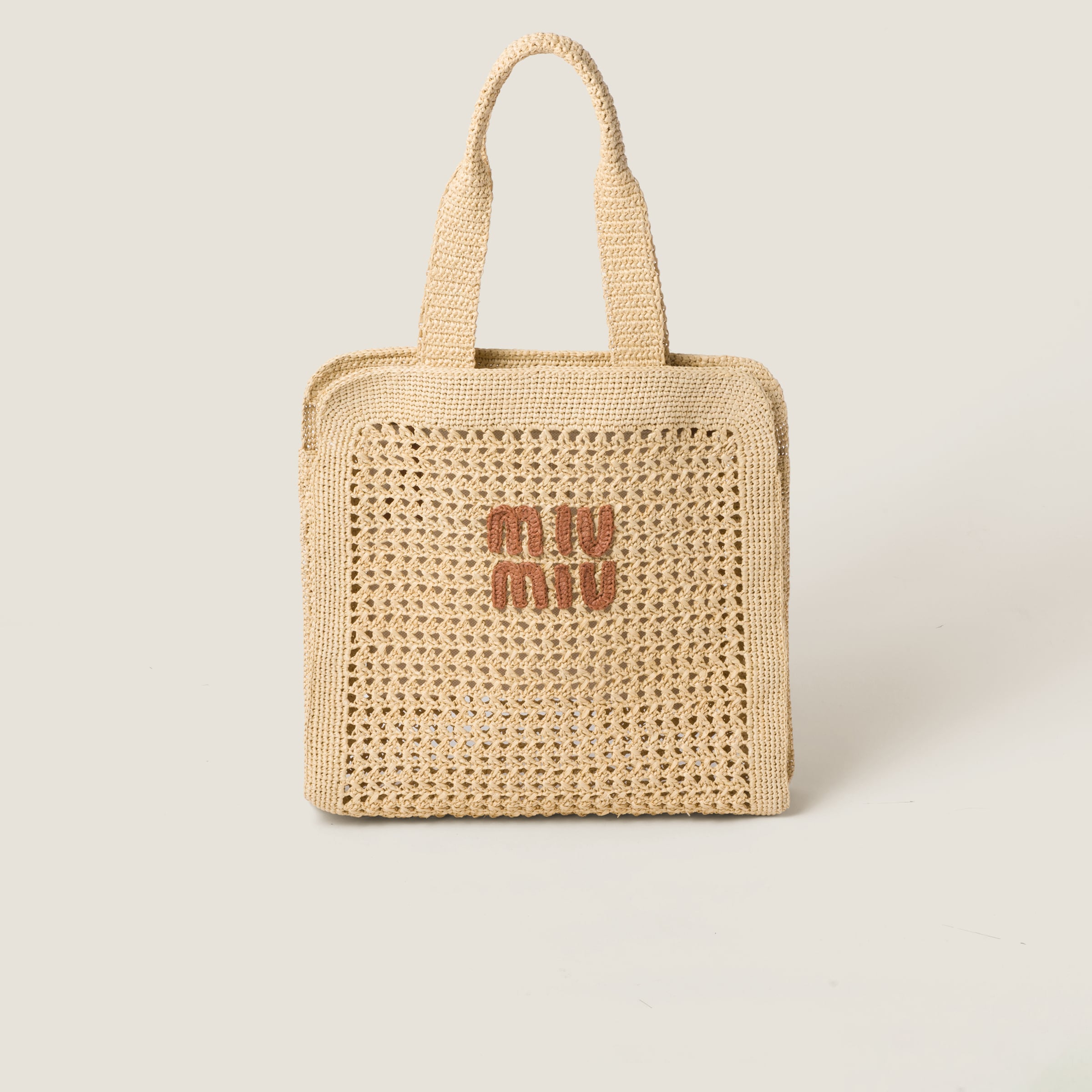 Woven fabric tote bag