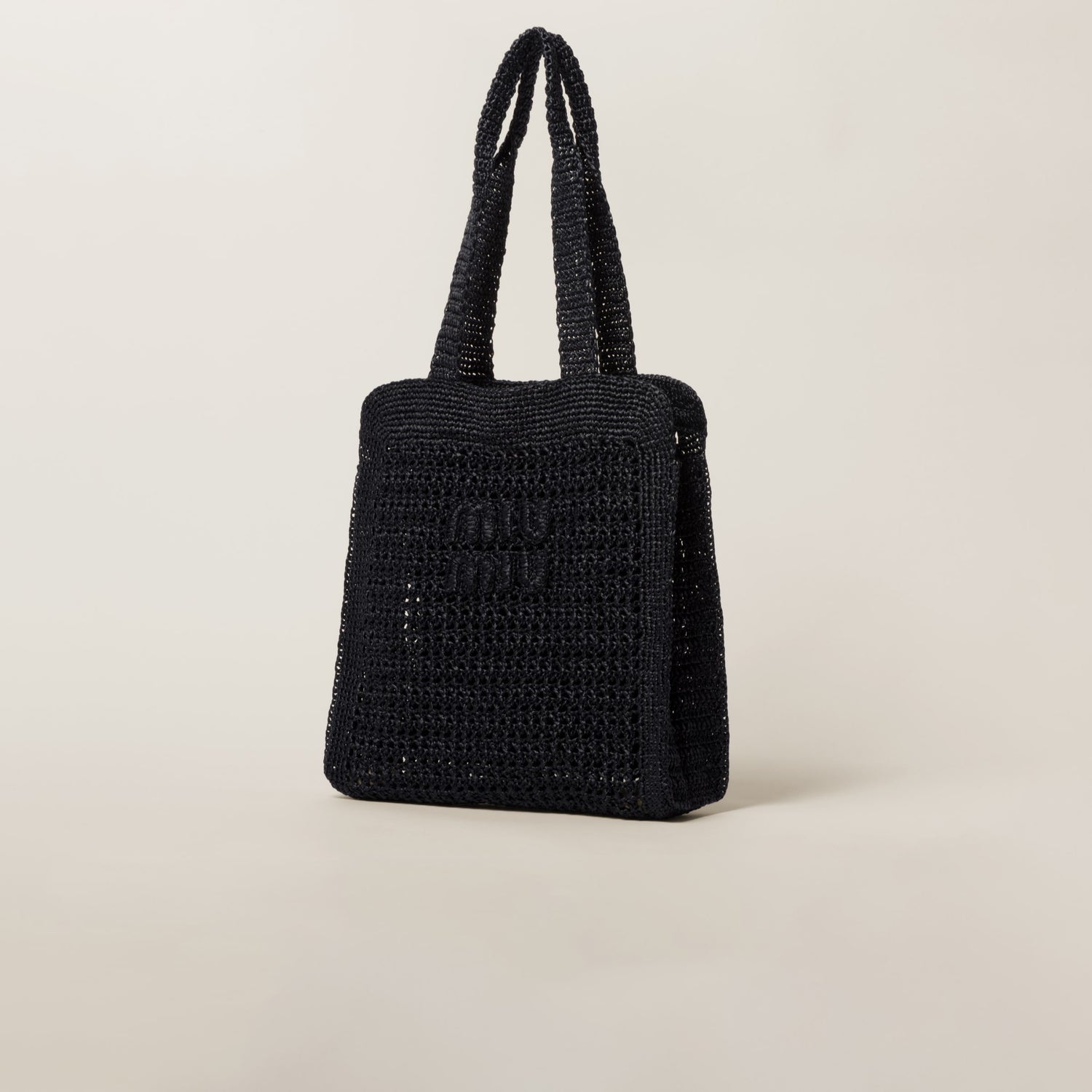 Woven fabric tote bag