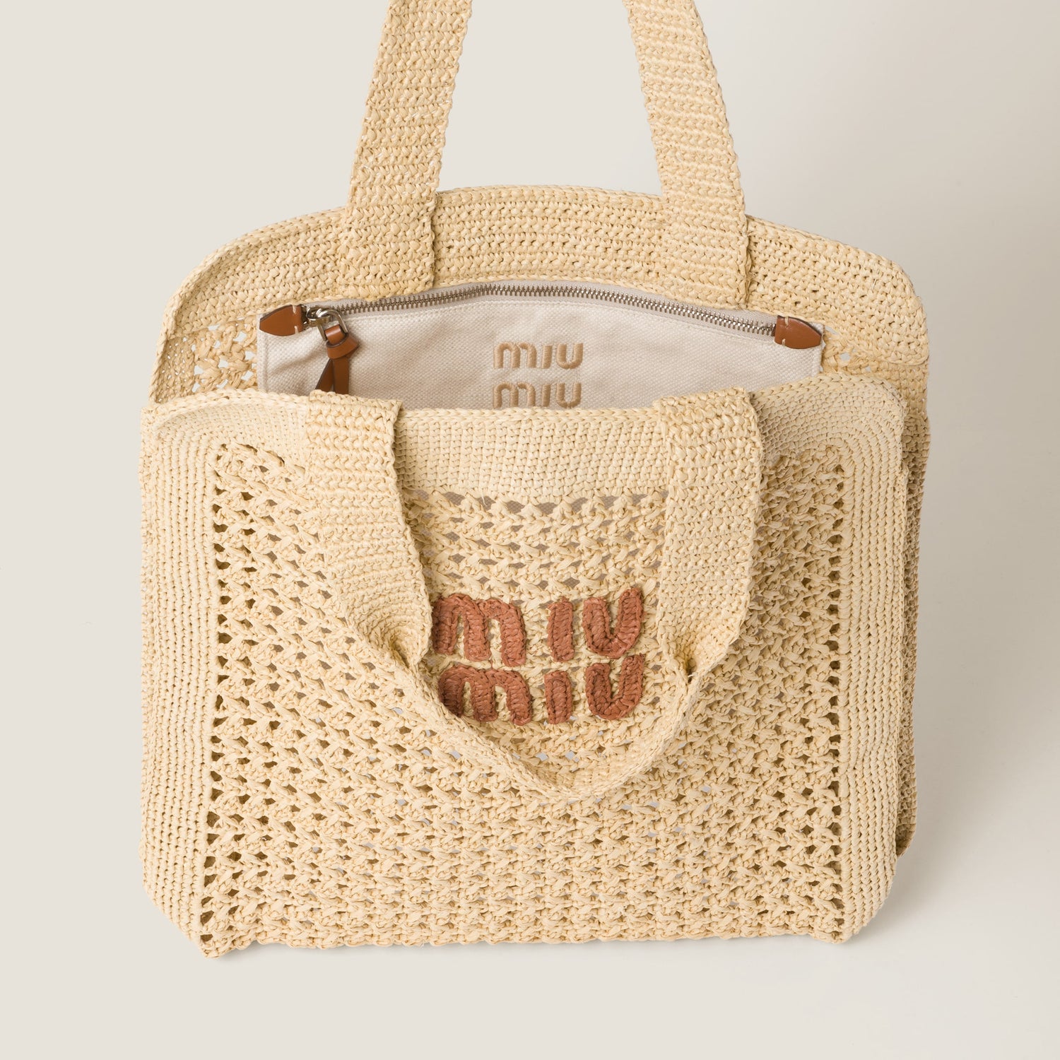 Woven fabric tote bag