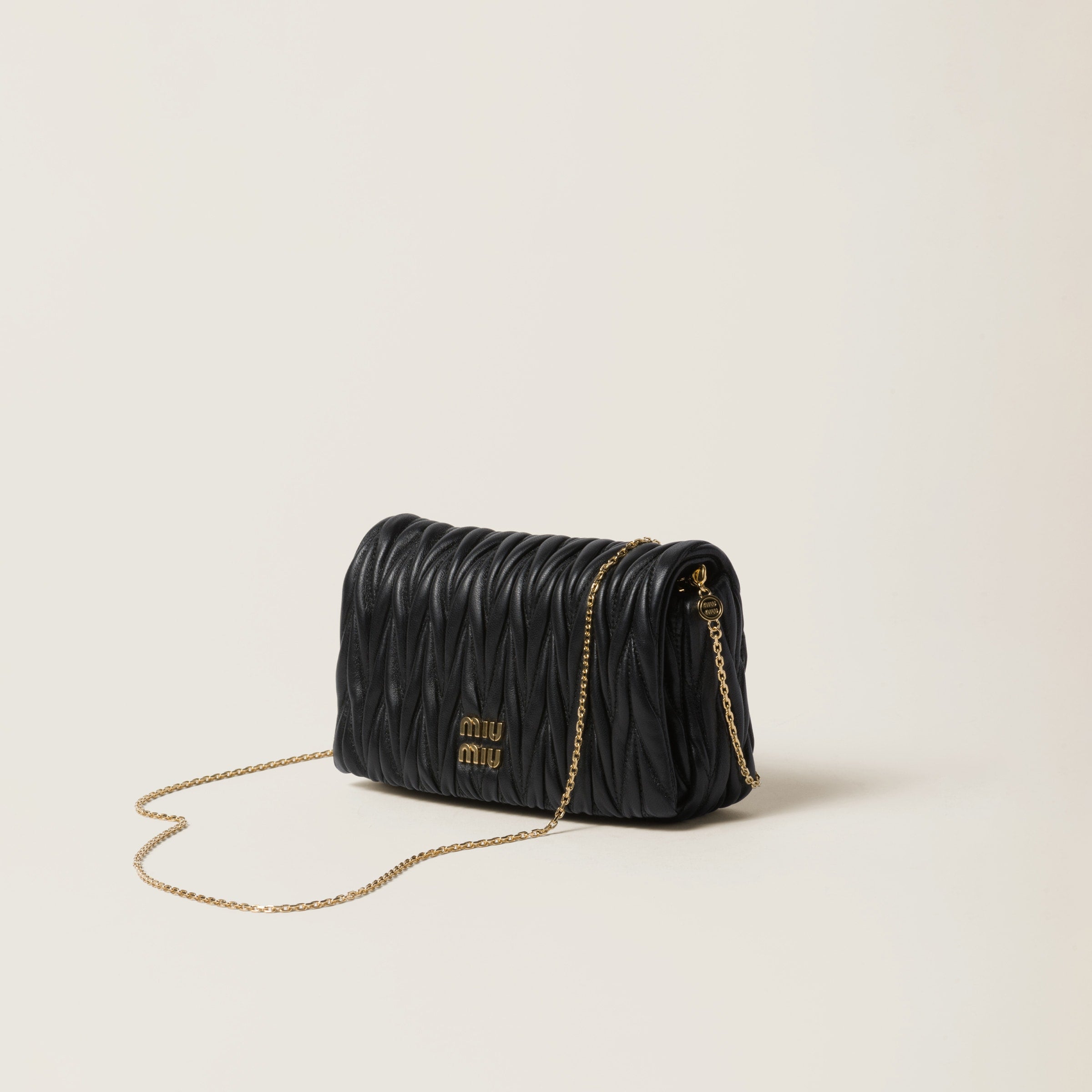 Matelassé nappa leather mini bag