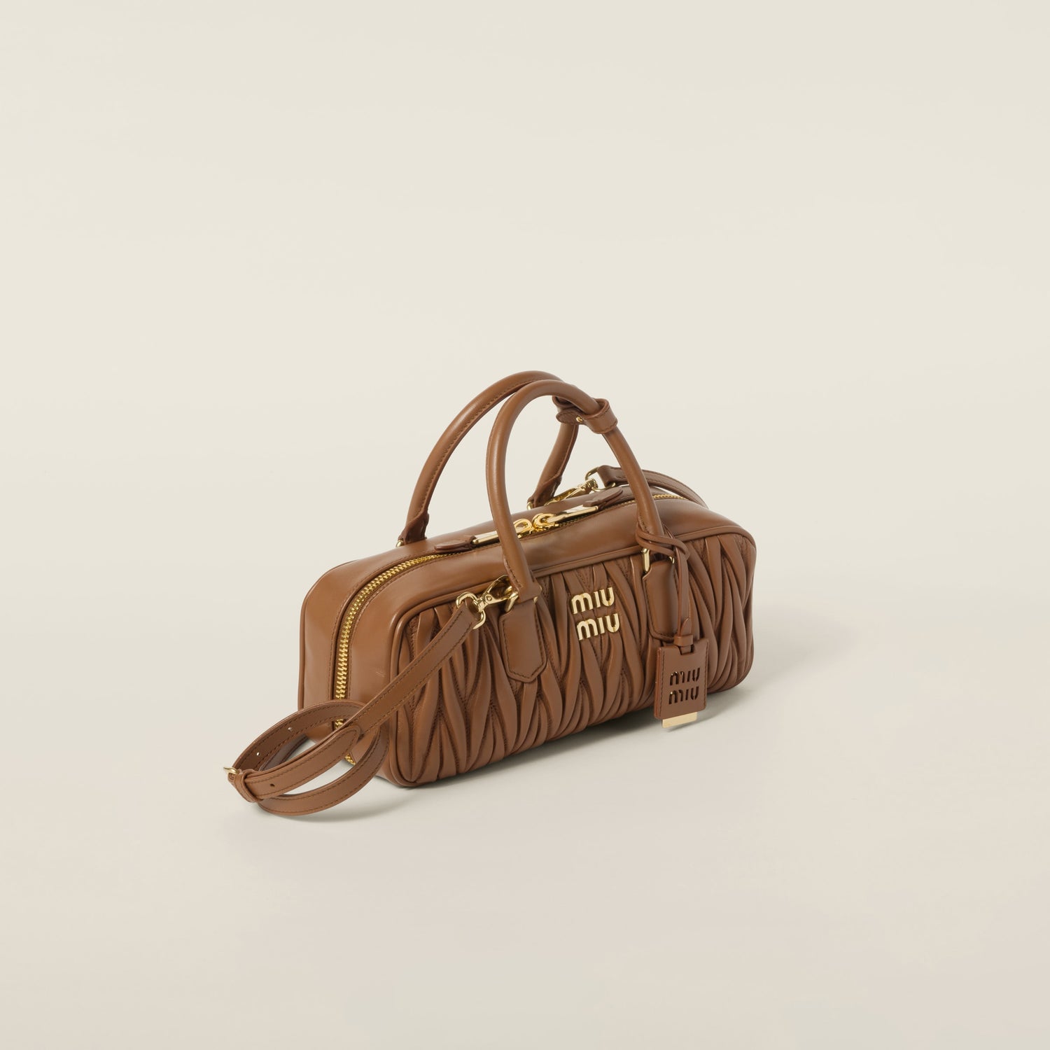 Arcadie matelassé nappa leather bag