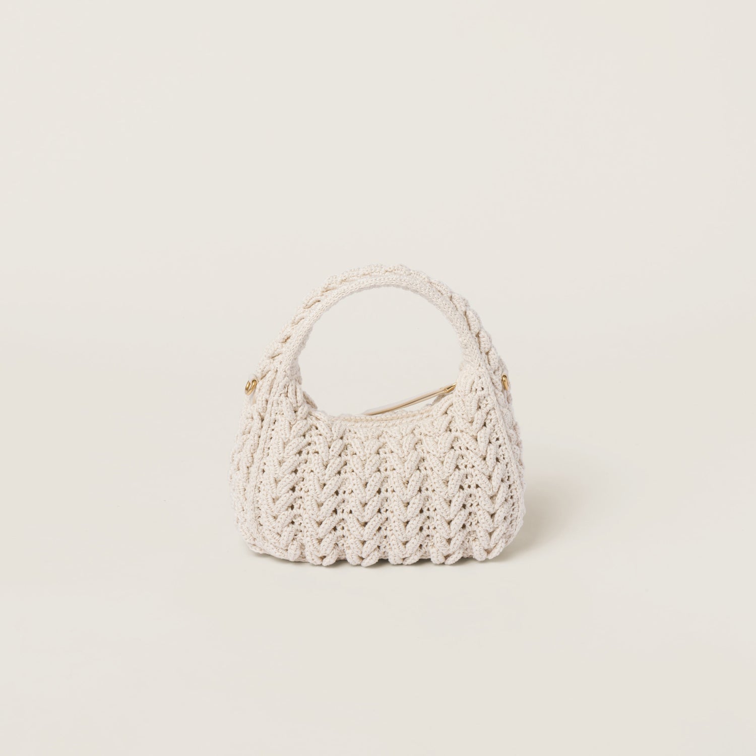 Wander woven cotton hobo bag