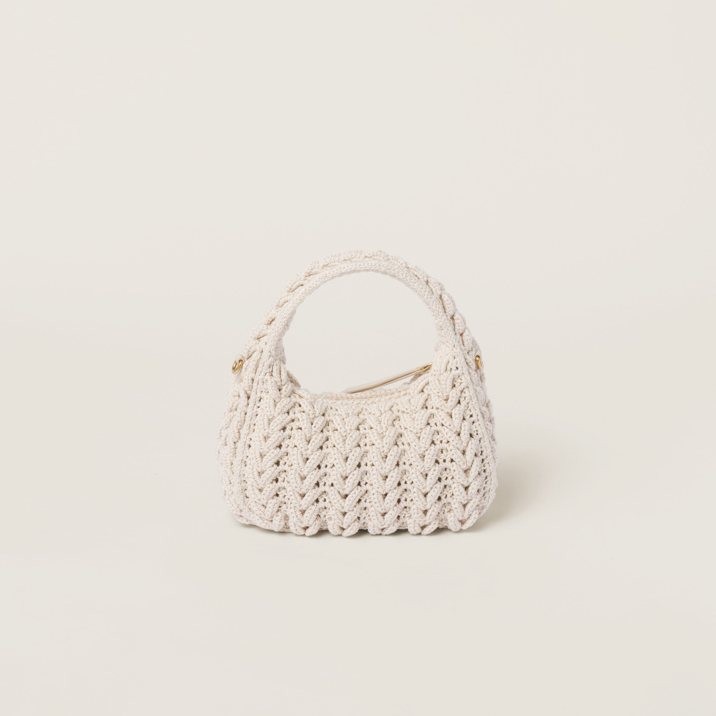 Wander woven cotton hobo bag