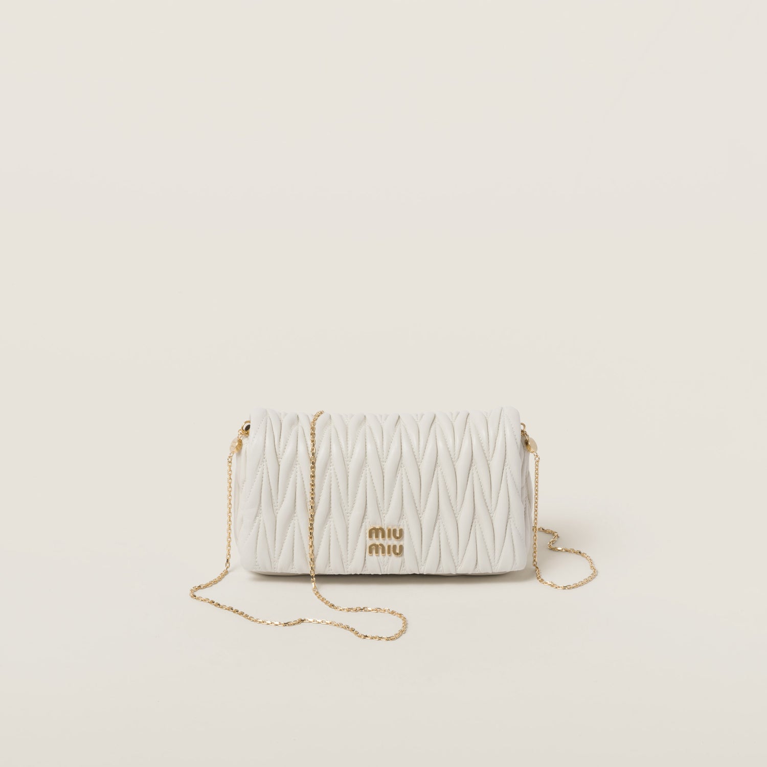 Matelassé nappa leather mini bag