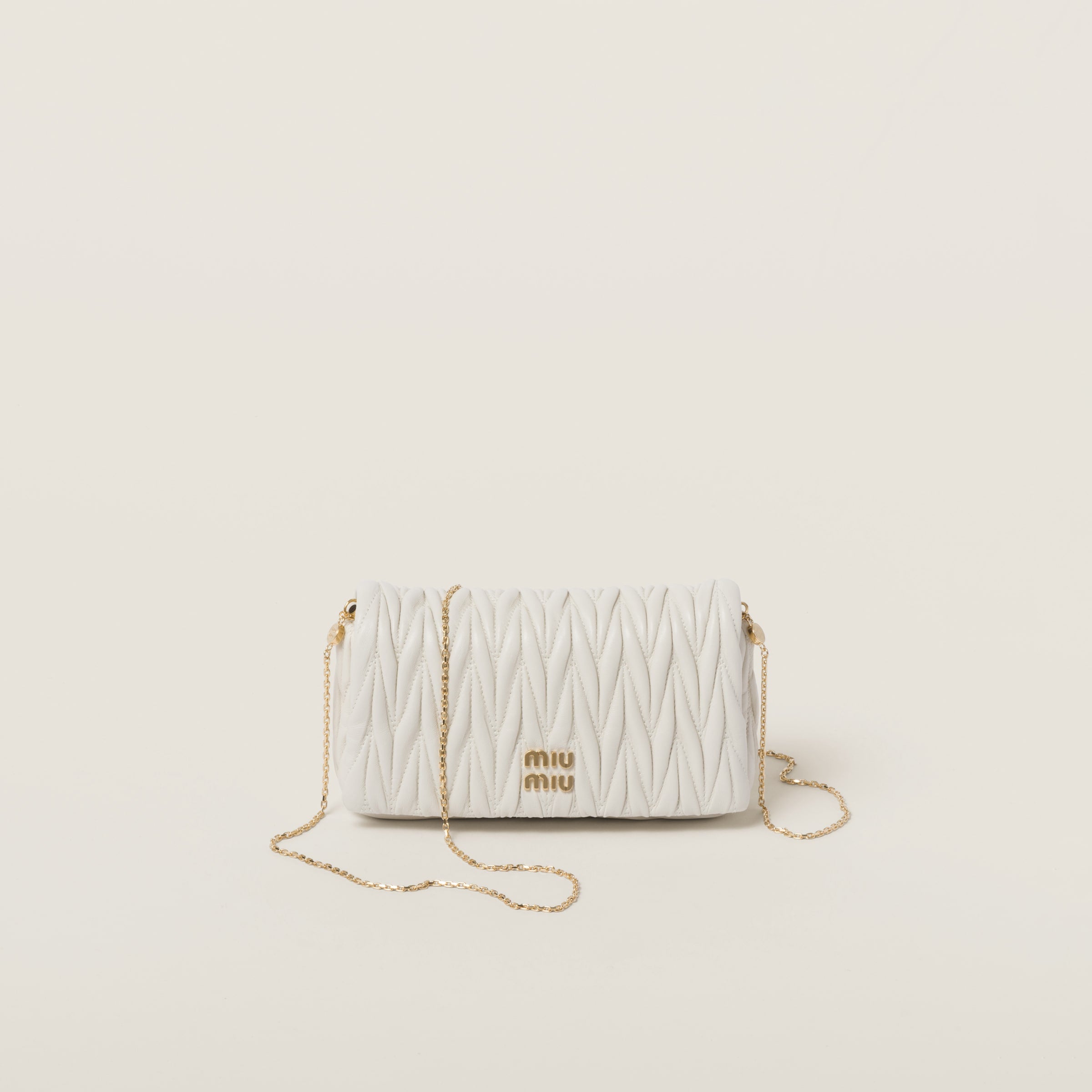 Matelassé nappa leather mini bag