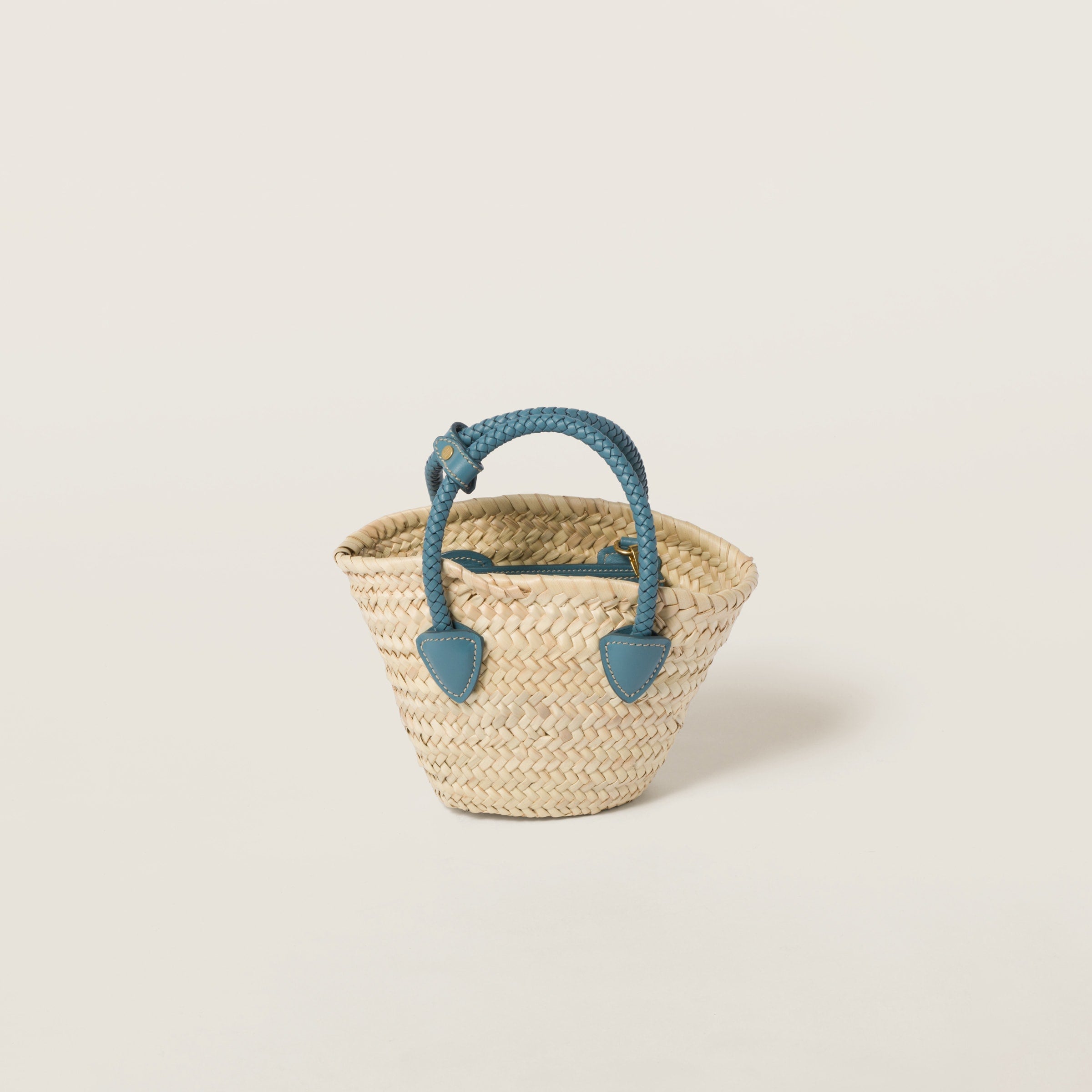 Woven fabric handbag