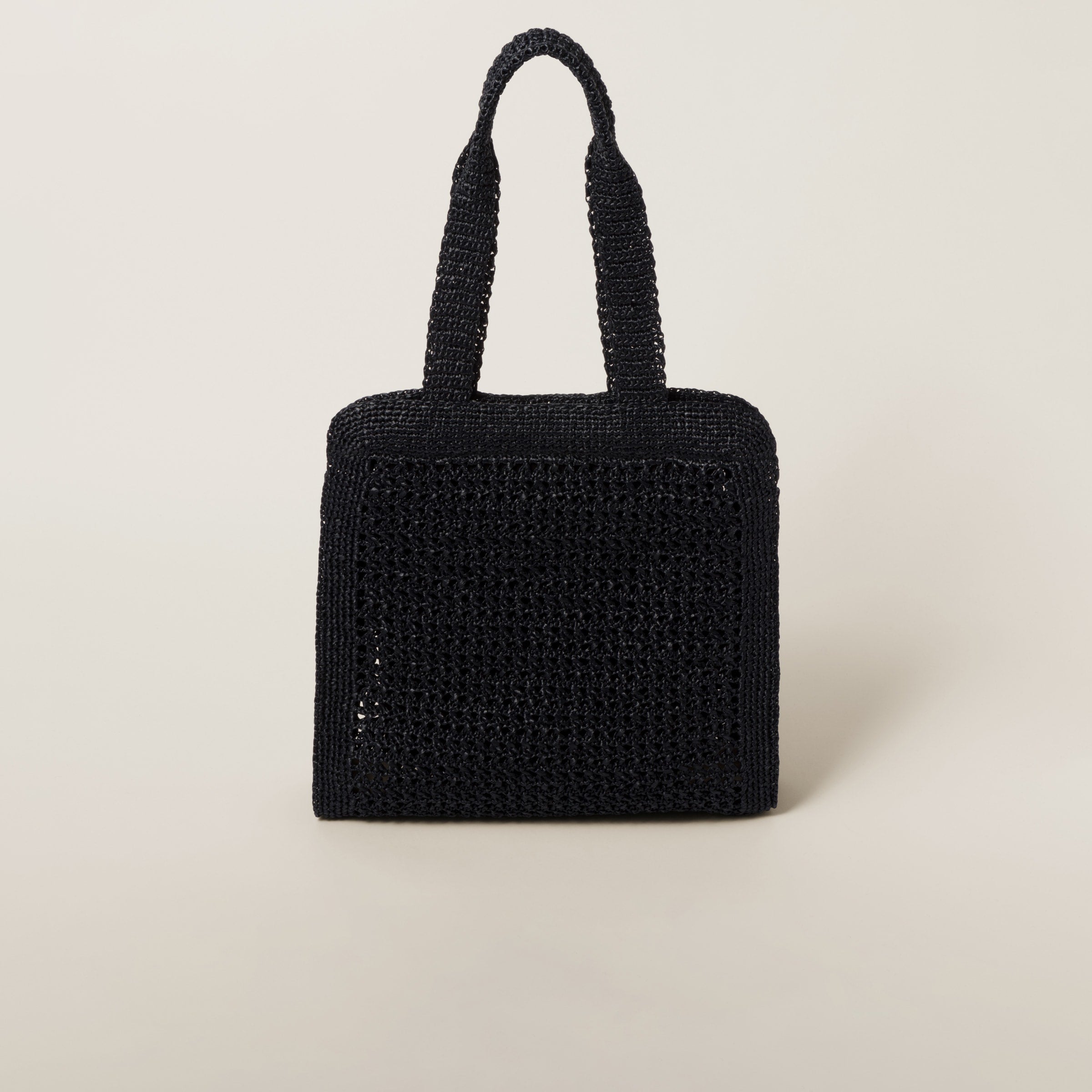 Woven fabric tote bag