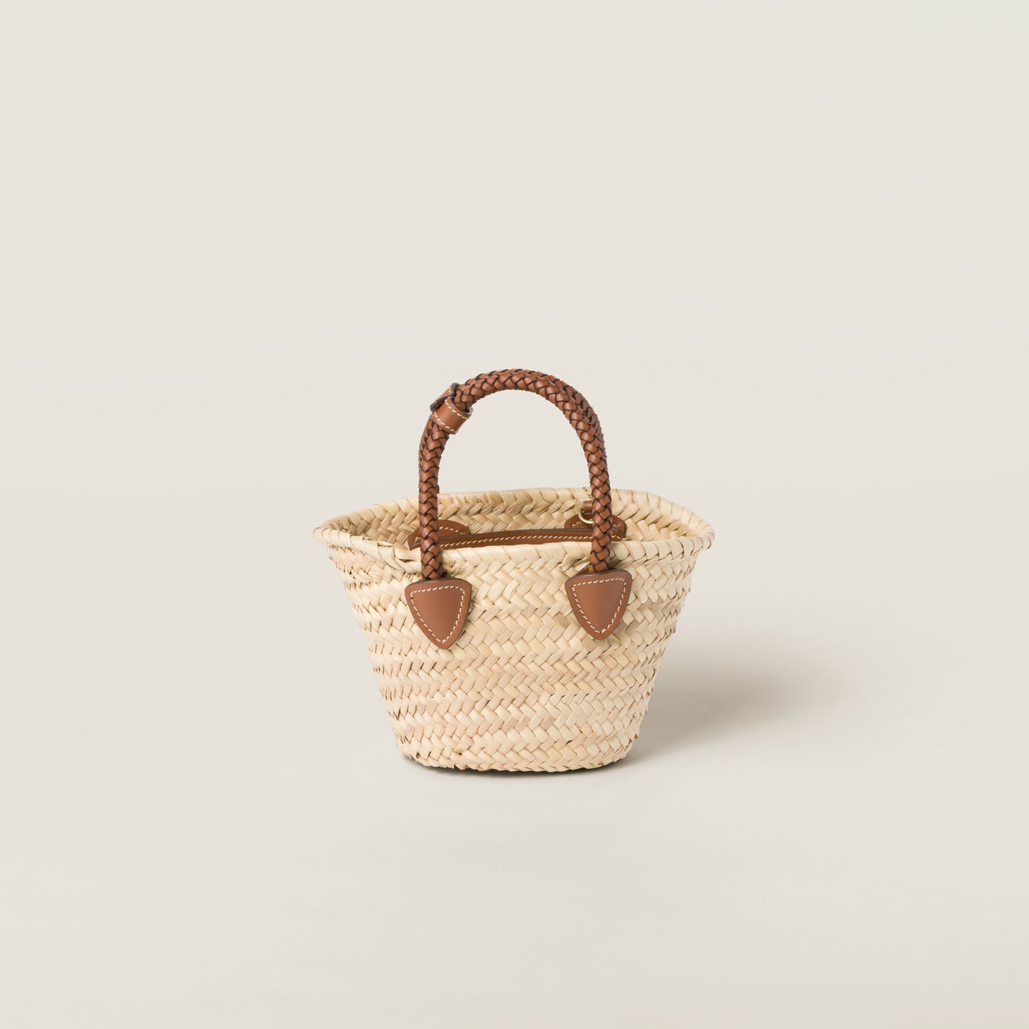 Woven fabric handbag