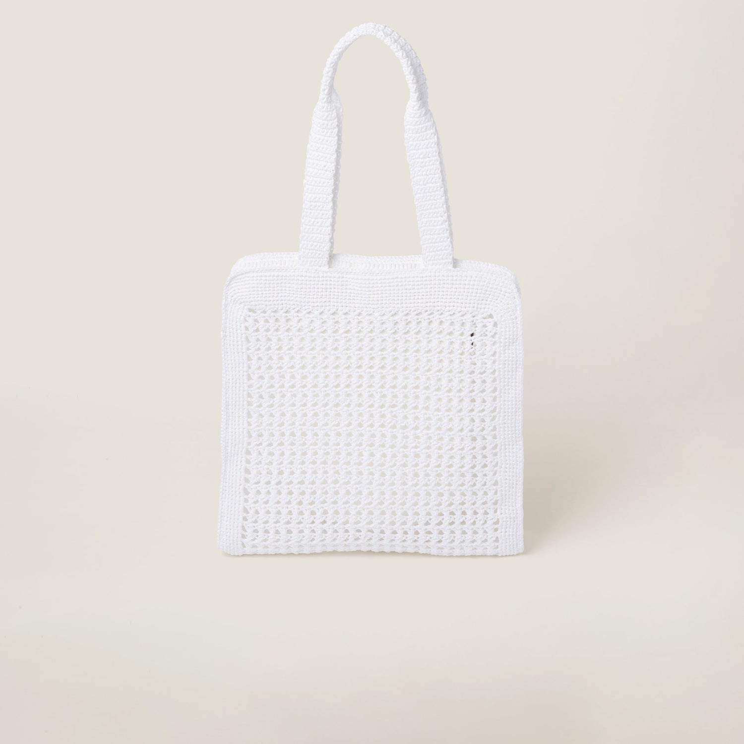 Woven fabric tote bag