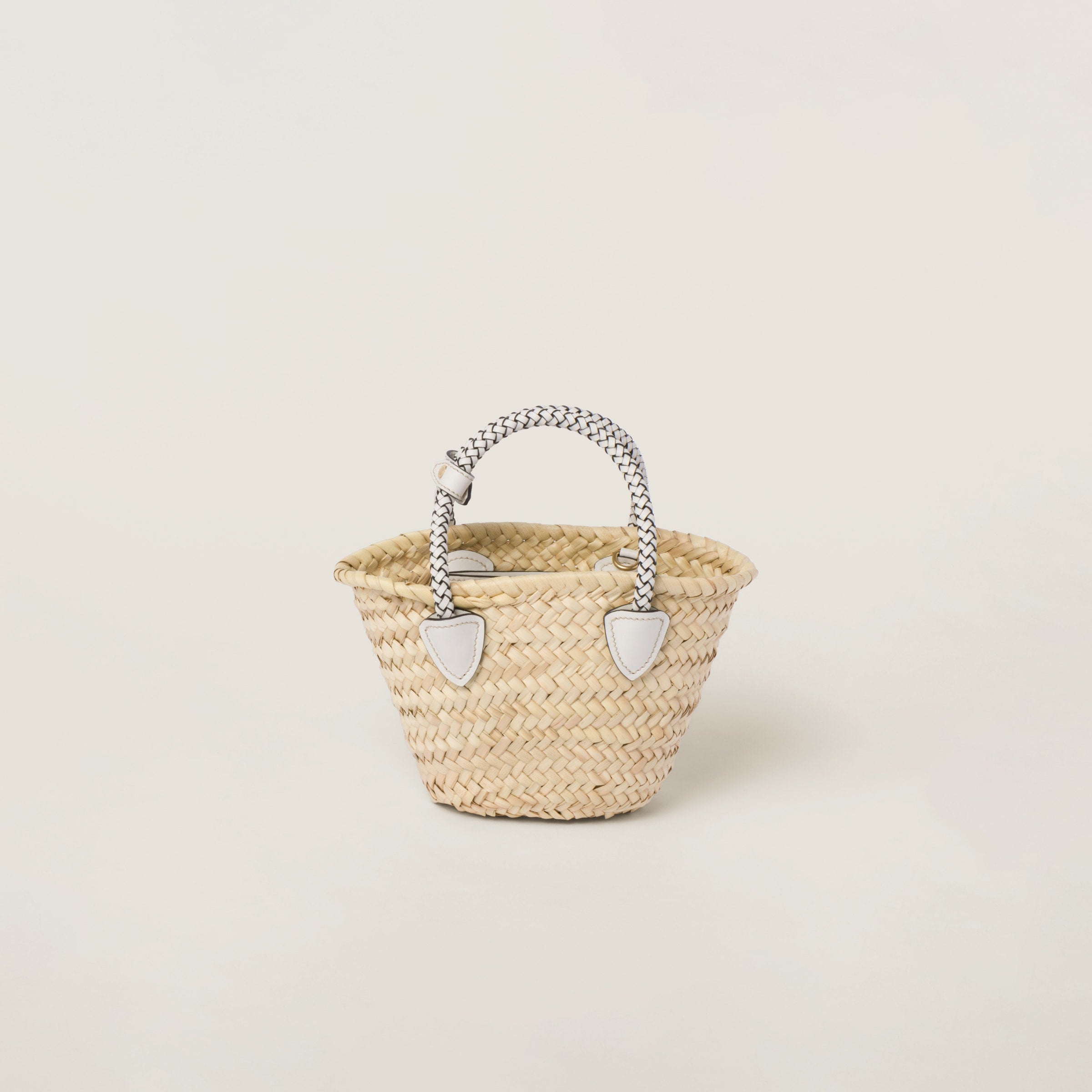 Woven fabric handbag