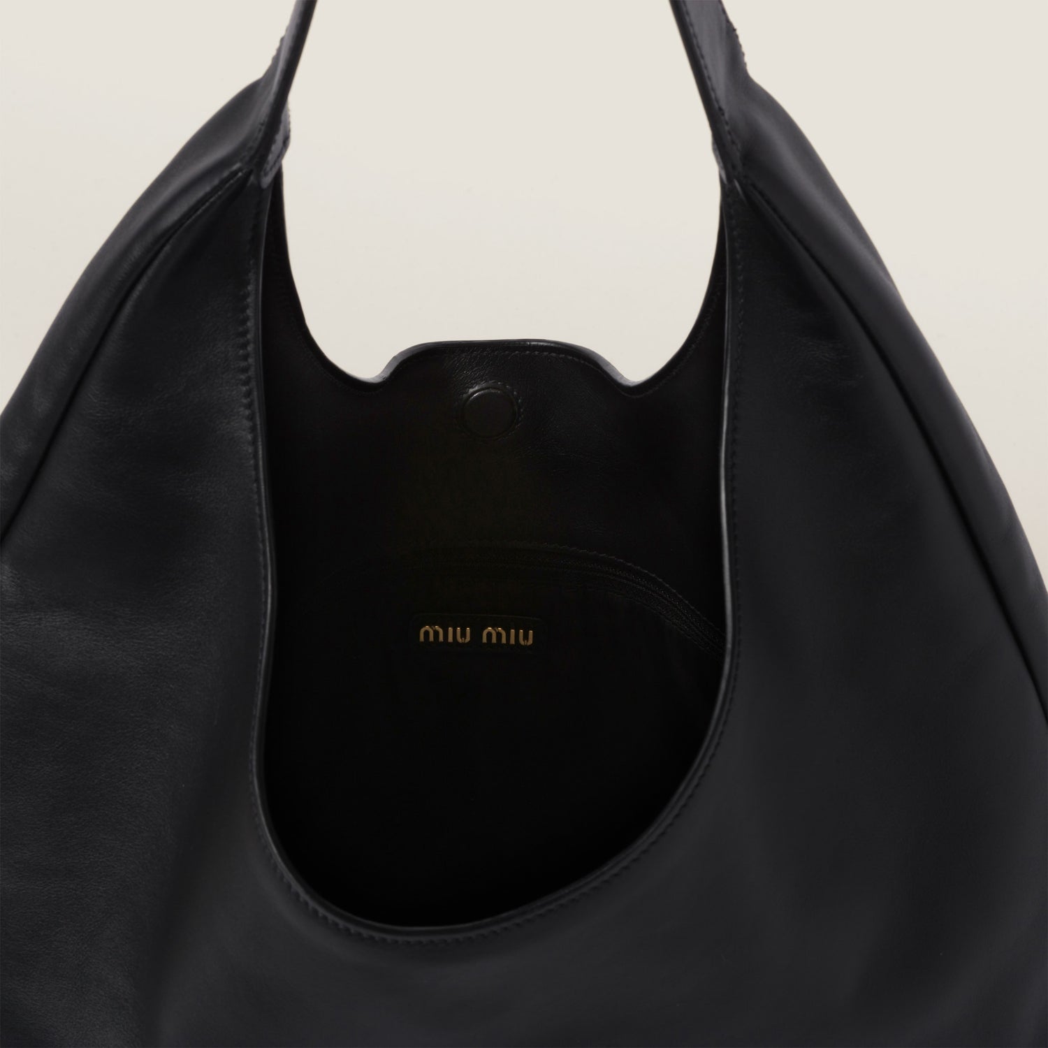 Leather hobo bag