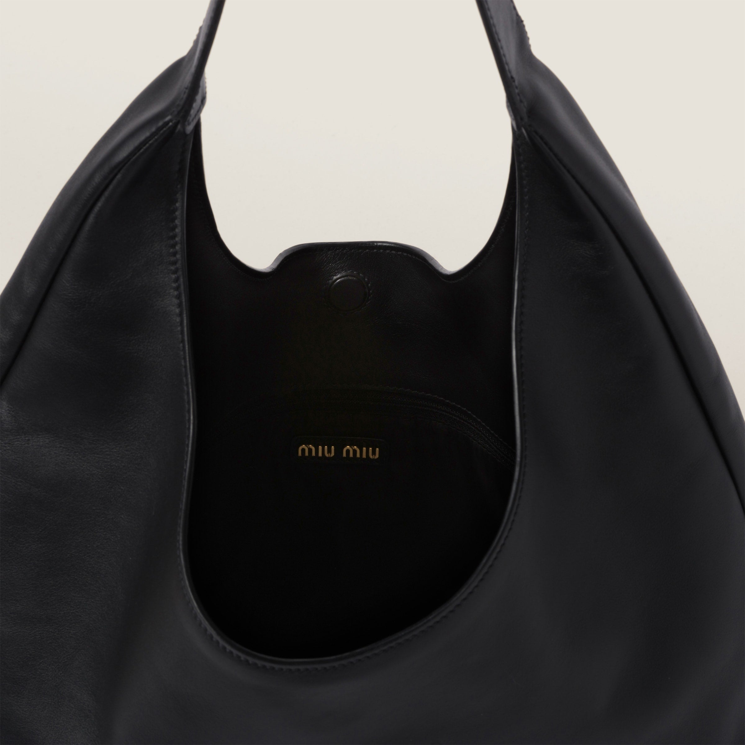 Leather hobo bag