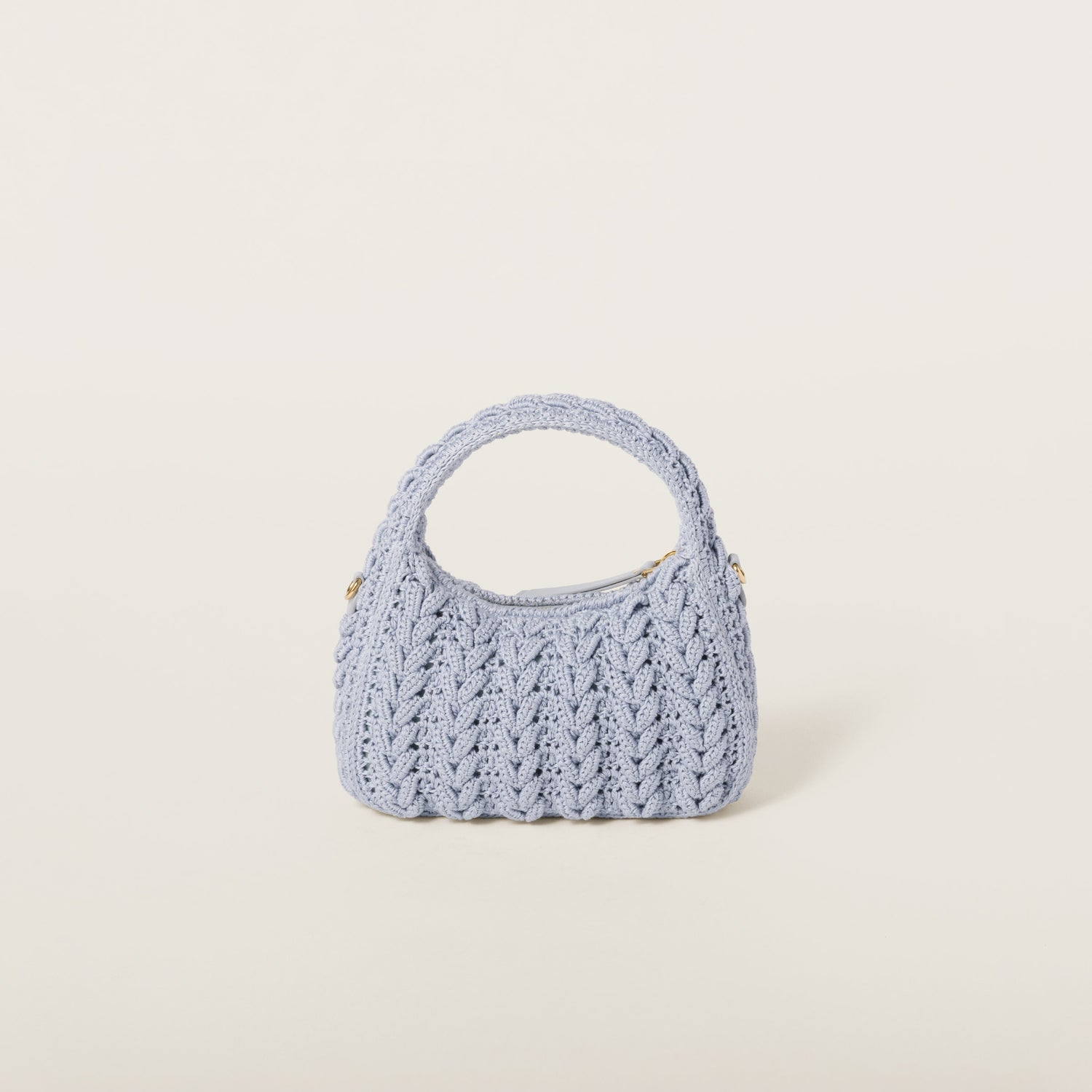 Wander woven cotton hobo bag