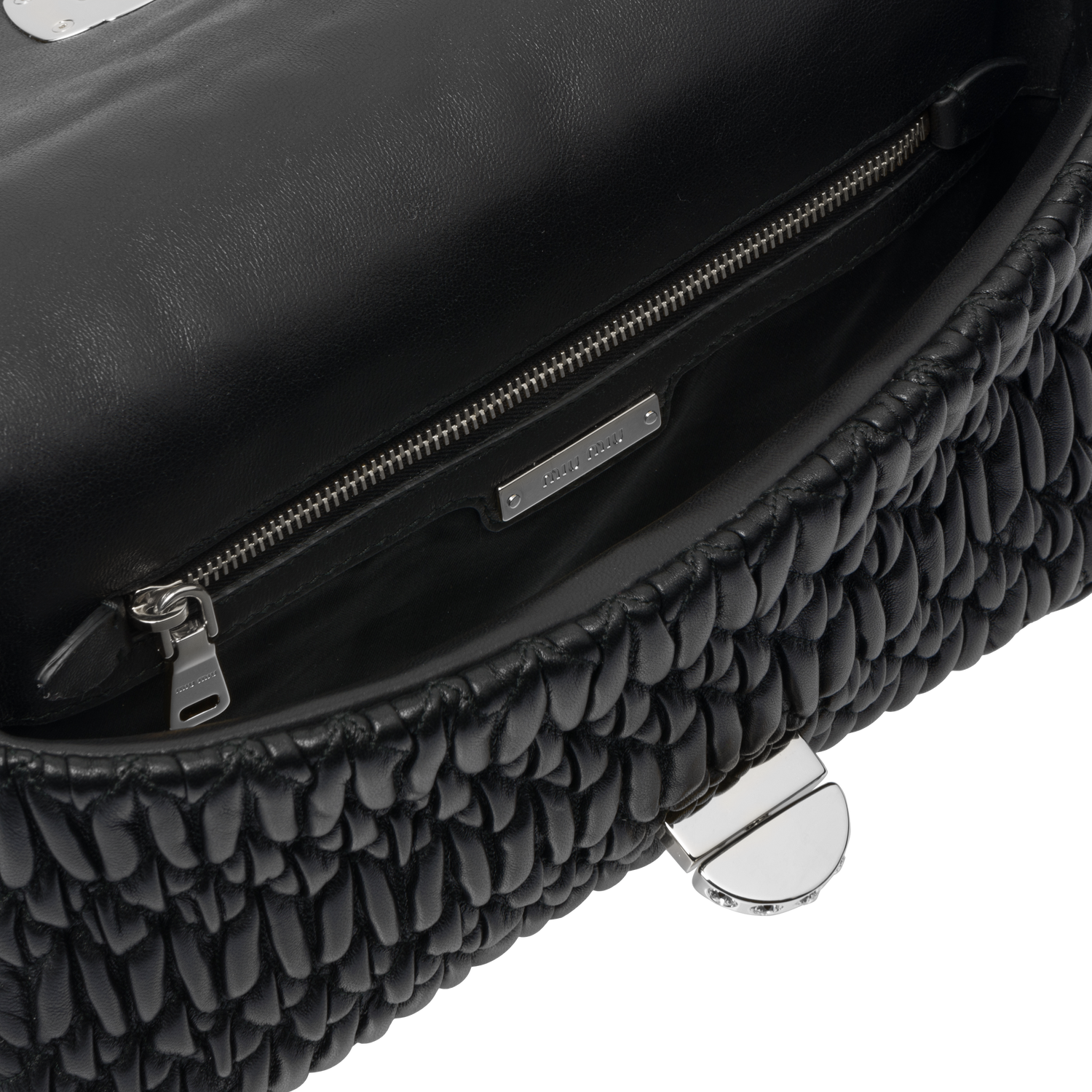 Iconic Crystal Cloque Nappa leather bag