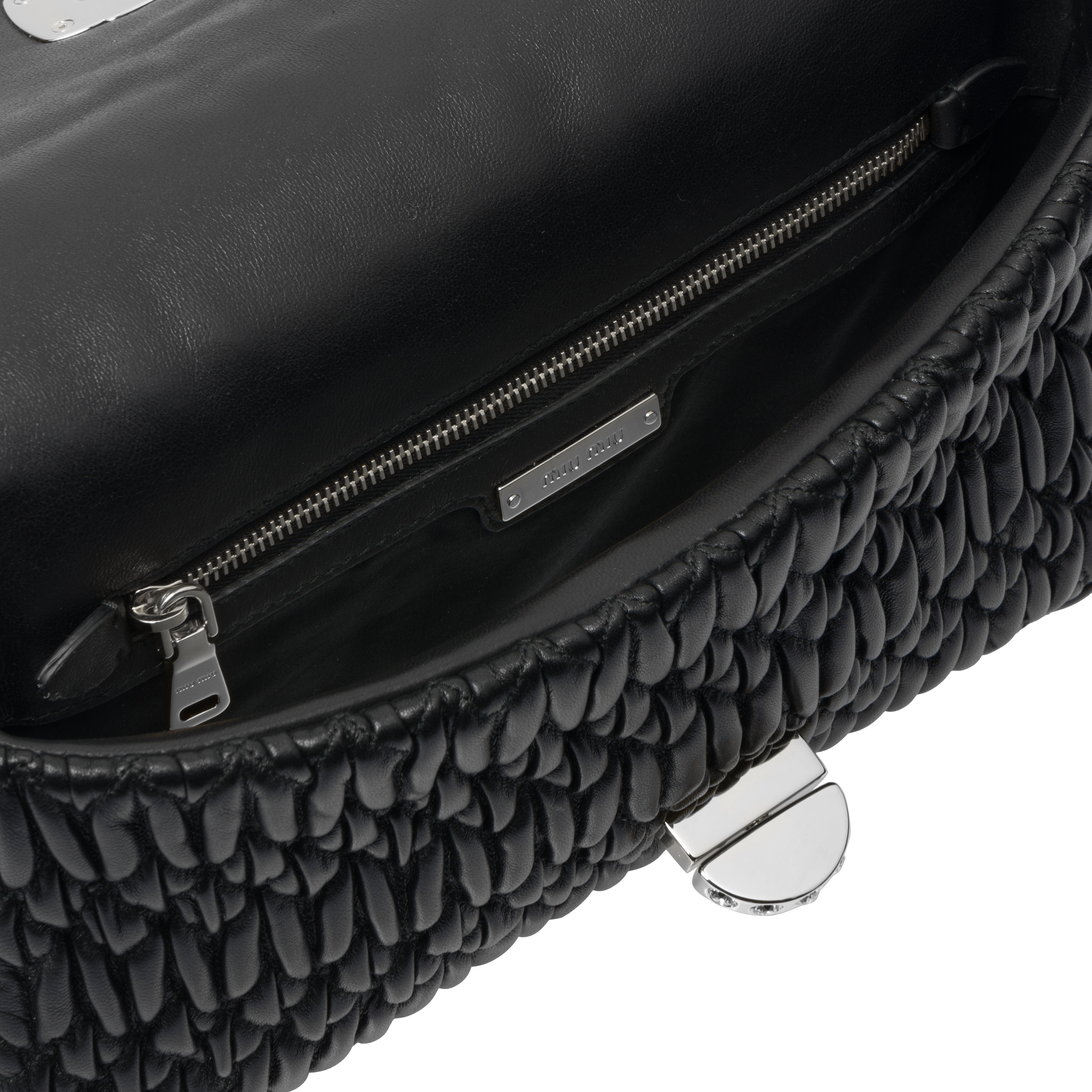 Iconic Crystal Cloque Nappa leather bag