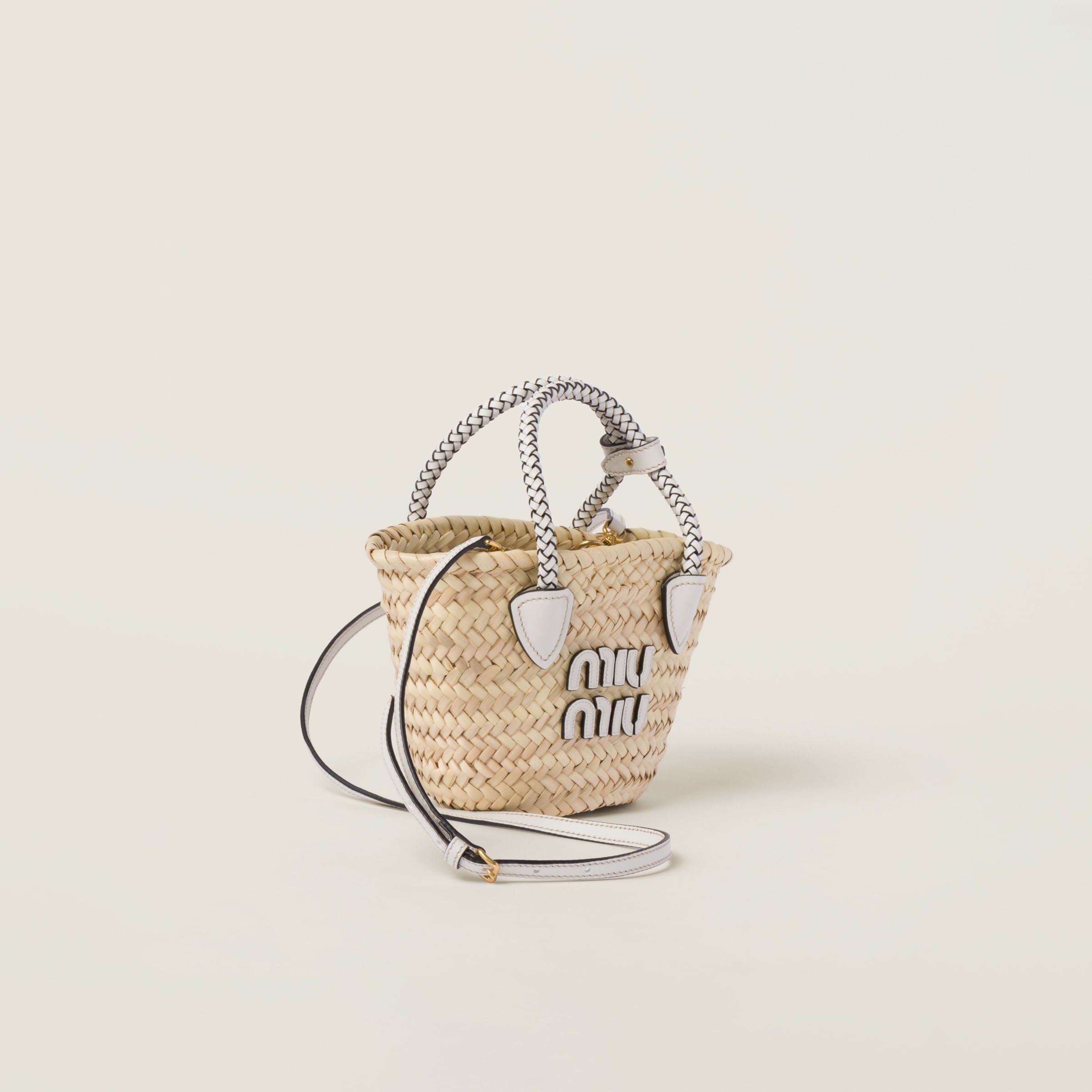 Woven fabric handbag