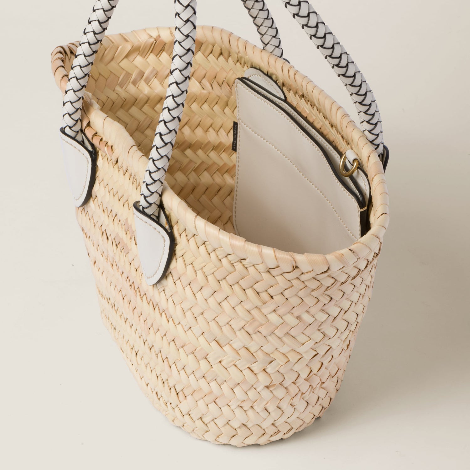 Woven fabric tote bag