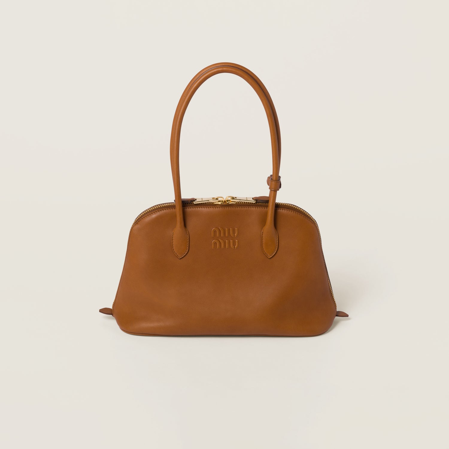 Leather bucket bag