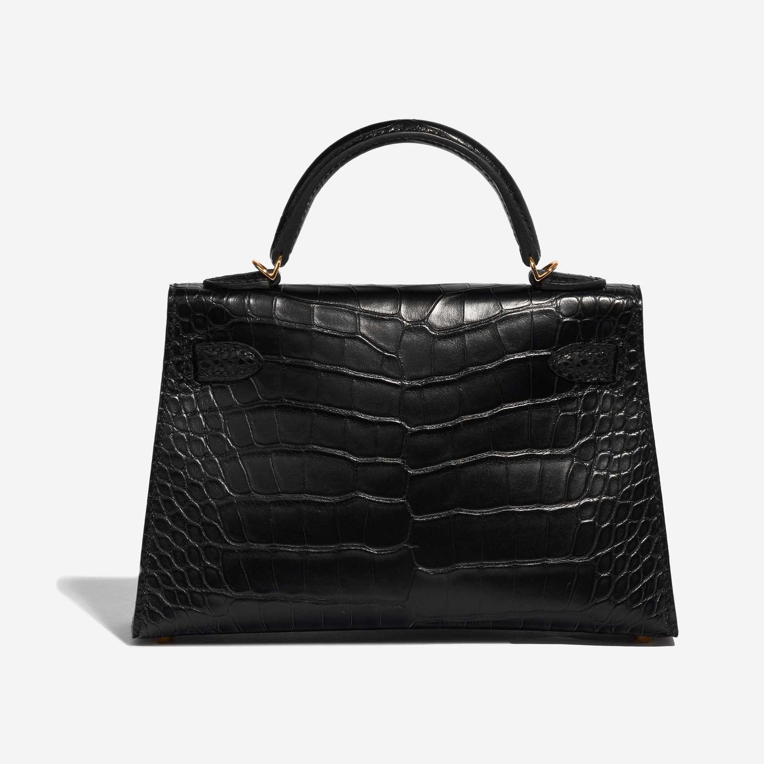 Kelly Mini Matte Alligator Black