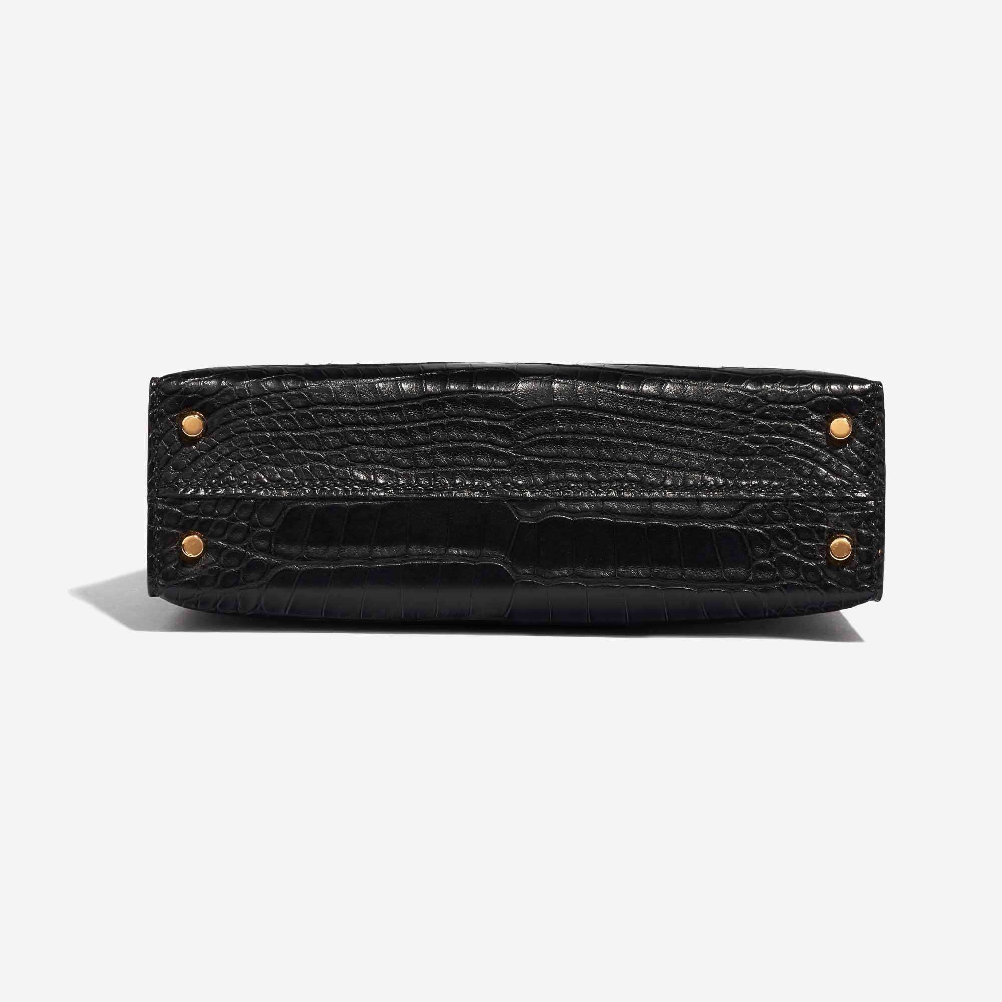 Kelly Mini Matte Alligator Black