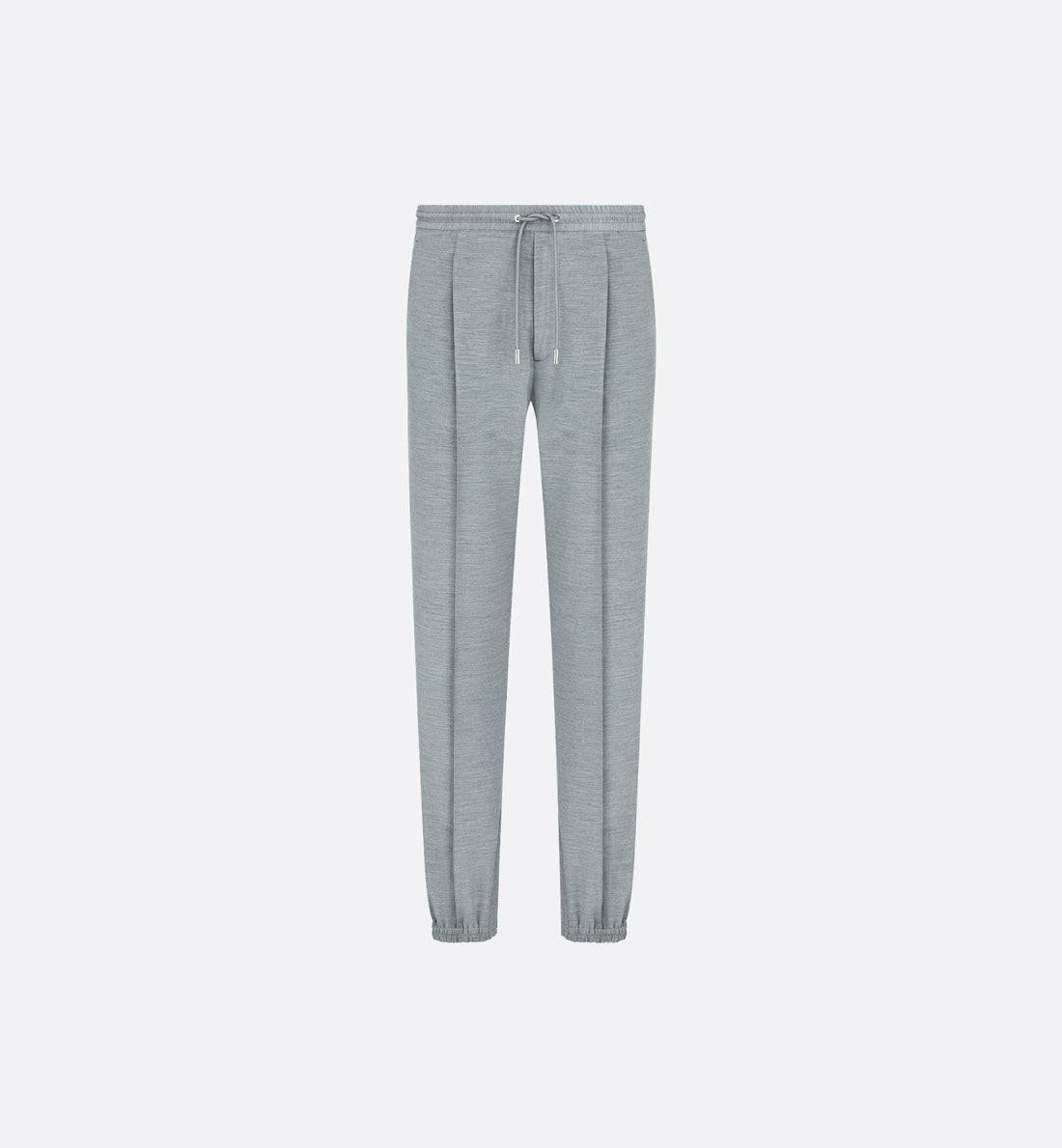 Tailored Track Pants Gray Slub Cotton Blend