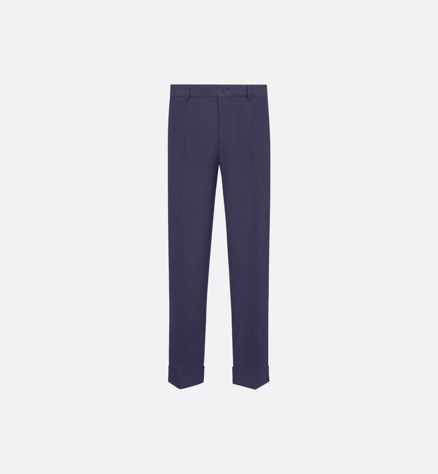 Cd Couture Chinos Blue Cotton Faille