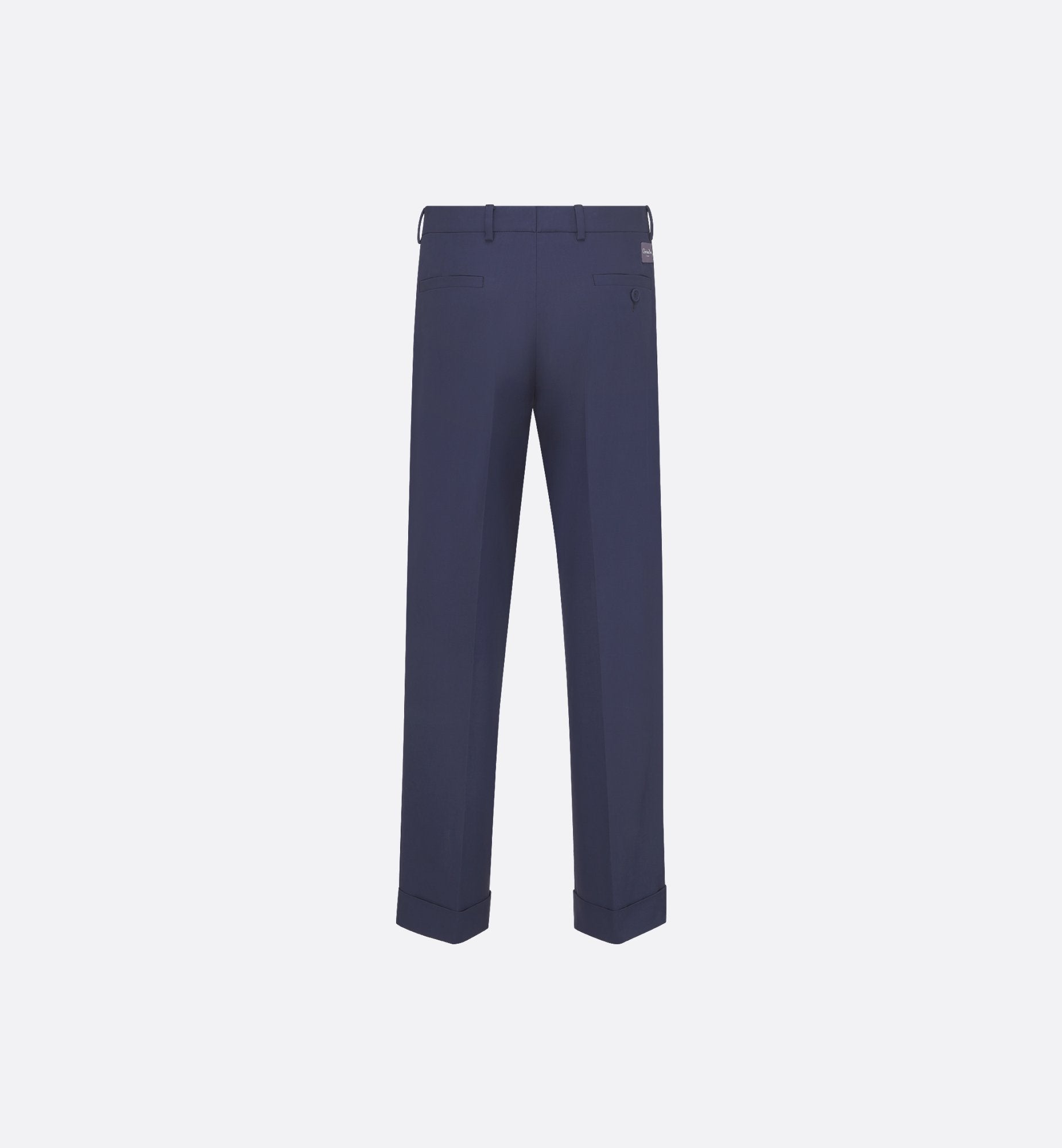 Cd Couture Chinos Blue Cotton Faille