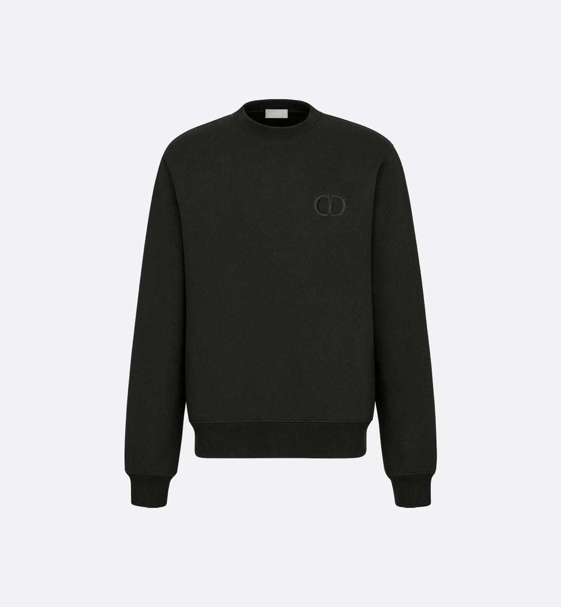 Cd Icon Sweatshirt Black Cotton Fleece