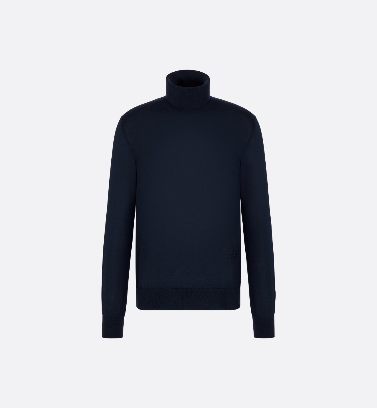 Cd Icon Turtleneck Sweater Navy Blue Cashmere Jersey