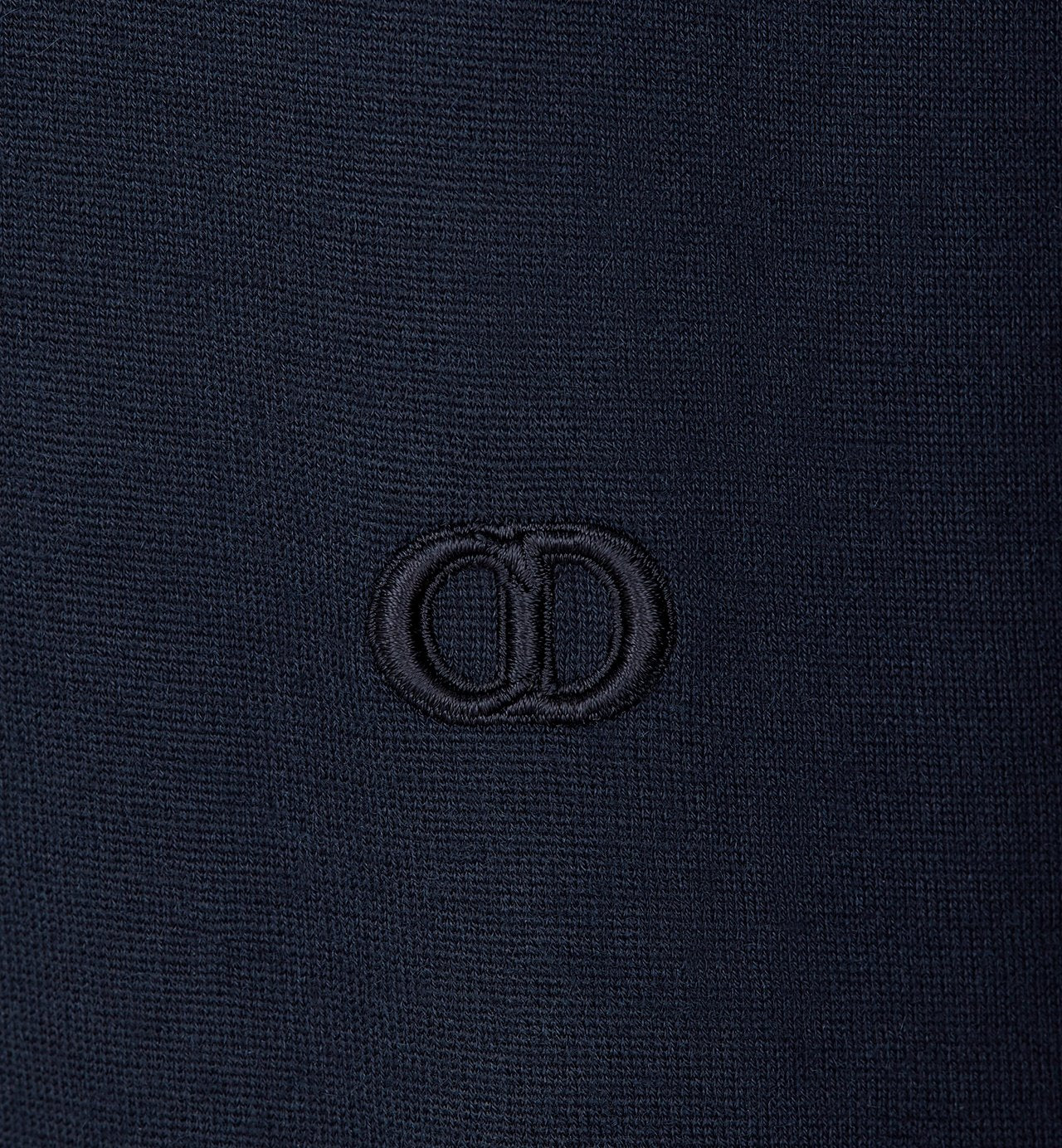 Cd Icon Turtleneck Sweater Navy Blue Cashmere Jersey