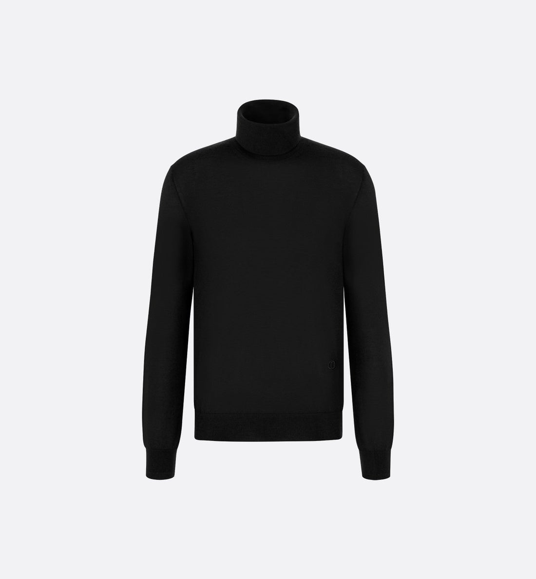 Cd Icon Turtleneck Sweater Black Cashmere Jersey