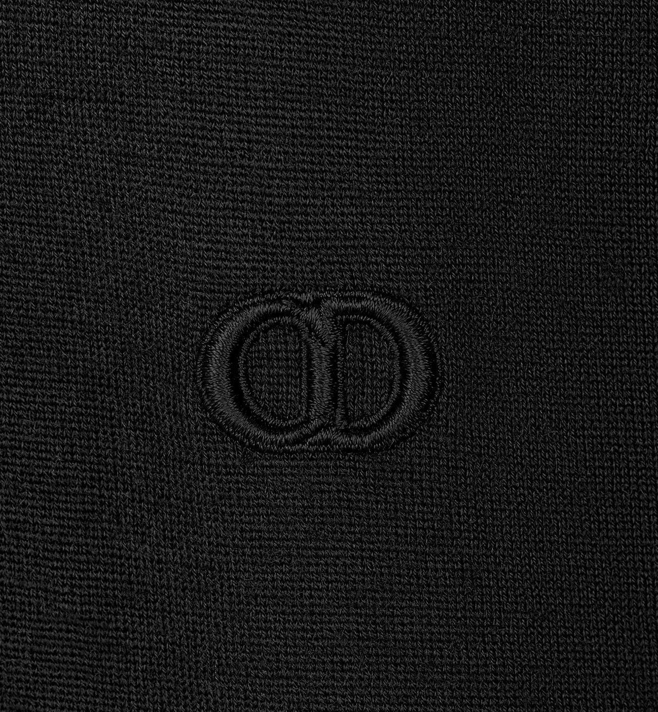 Cd Icon Turtleneck Sweater Black Cashmere Jersey