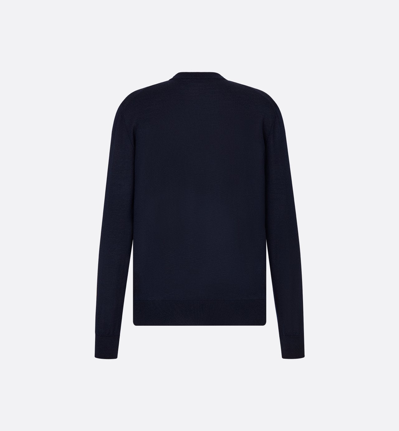 Sweater With Cd Icon Signature Navy Blue Cashmere Jersey